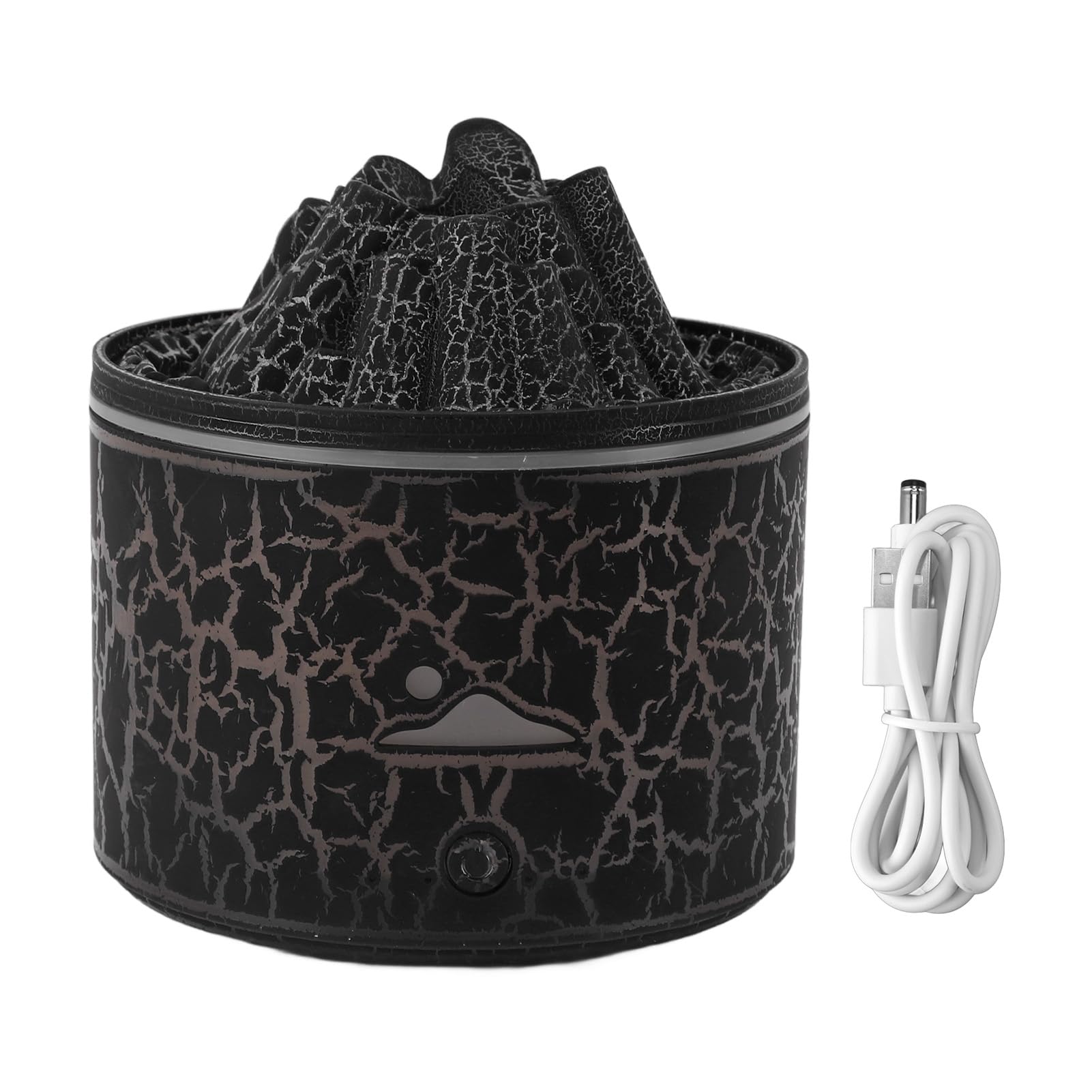 Diffuseur Volcanique, Humidificateur Diffuseur D'arôme de Flamme Humidificateur Méduse Vaporisateur Machine D'aromathérapie Grande capacité Usage Domestique Diffuseur (1)