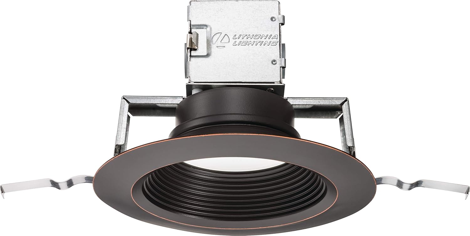 Onе-Dау Sаlе: Uр tо 80% оƒƒ Lithonia Lighting OneUp 6 in. LED Round 3000K Warm White Recessed Downlight, Oil Rubbed Bronze (6JBK RD 30K 90CRI ORB M6)