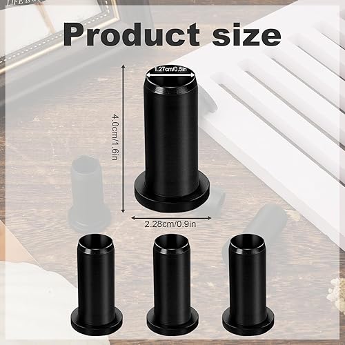 Miniatura 2 de Paquete de 4 insertos de zócalo de bloqueo de remo, buje de bloqueo de remo de 12 pulgada para protector de remo, hardware de barco,