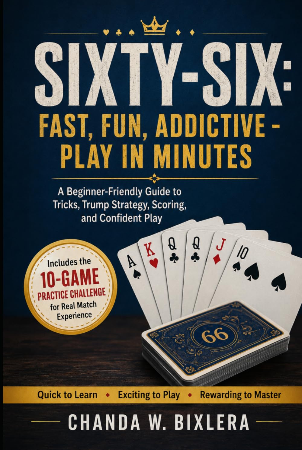 SIXTY-SIX: FAST, FUN, ADDICTIVE - PLAY IN MINUTES: A Beginner-Friendly Guide to Tricks, Trump Strategy, Scoring, and Confident Play