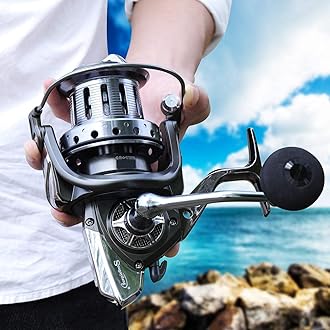 Sougayilang Spinning Reel 10000 Series Surf Fishing Reel 10+1 Stainless BB Ultra Smooth Powerful CNC Aluminum Spool for Saltwater Freshwater