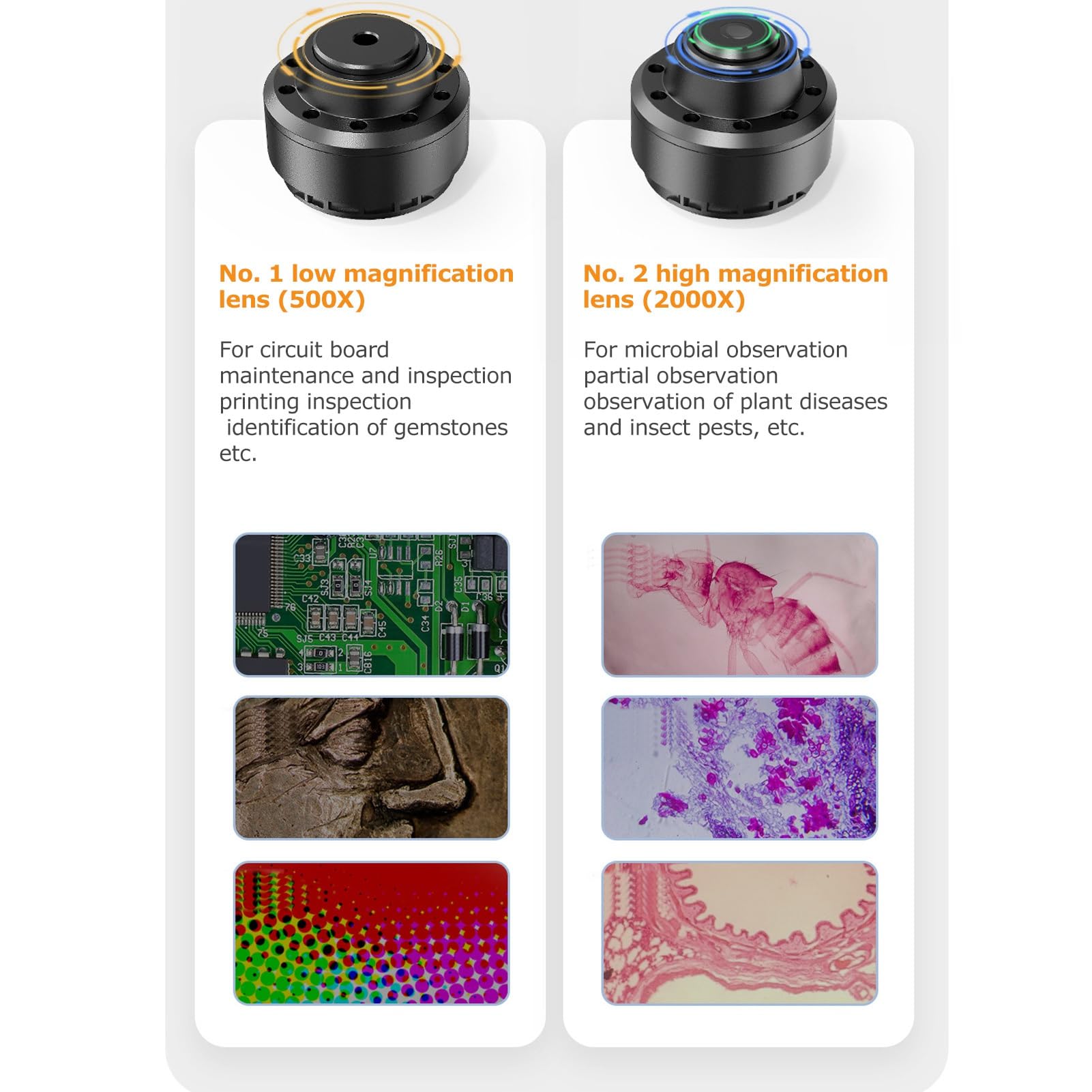 Zerodis 12-MP-Digitalmikroskop, 2000-fache Vergrößerung mit 7-Zoll-HD-Bildschirm für die Reparatur von Leiterplatten und die Identifizierung von Edelsteinen