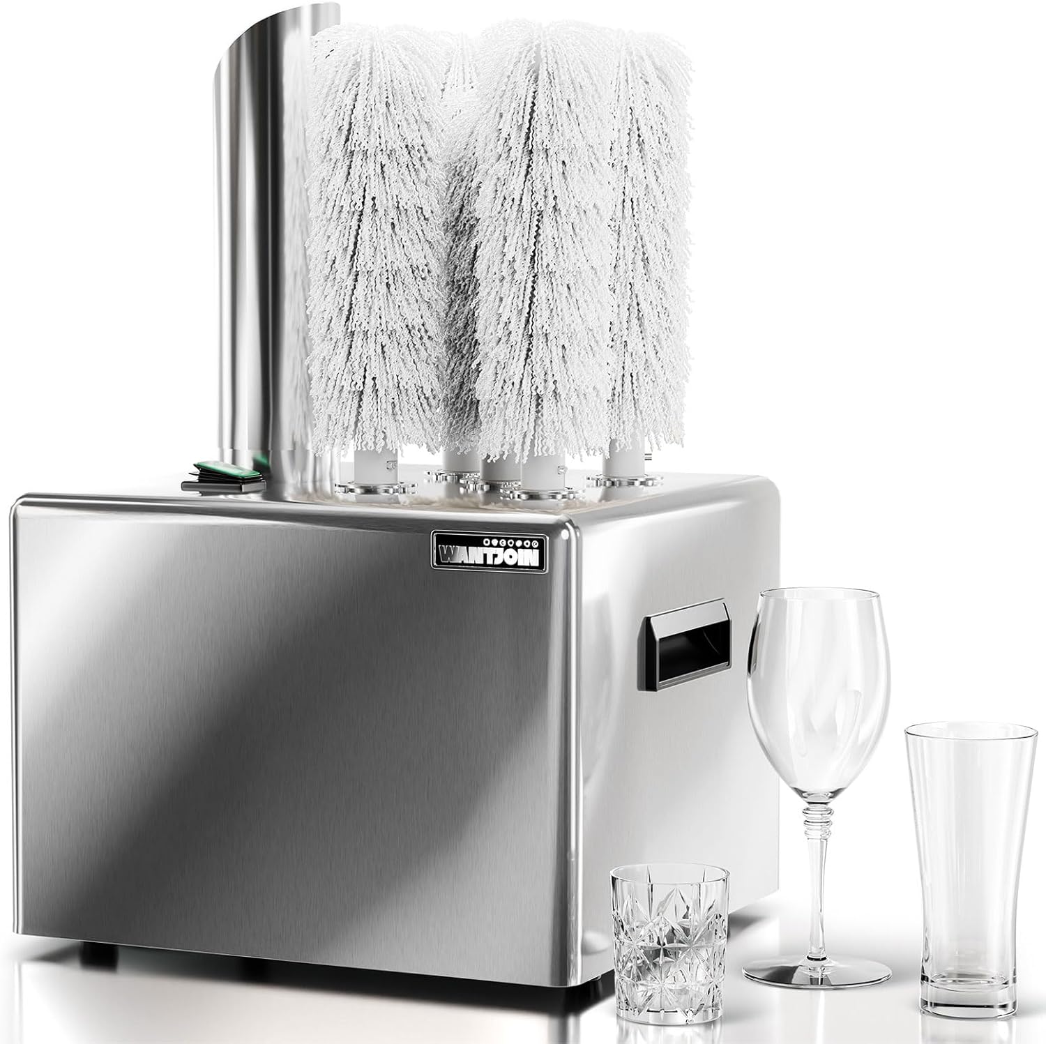 WantJoin Glass Polisher,5 Pure cotton Brushes Electric Wine