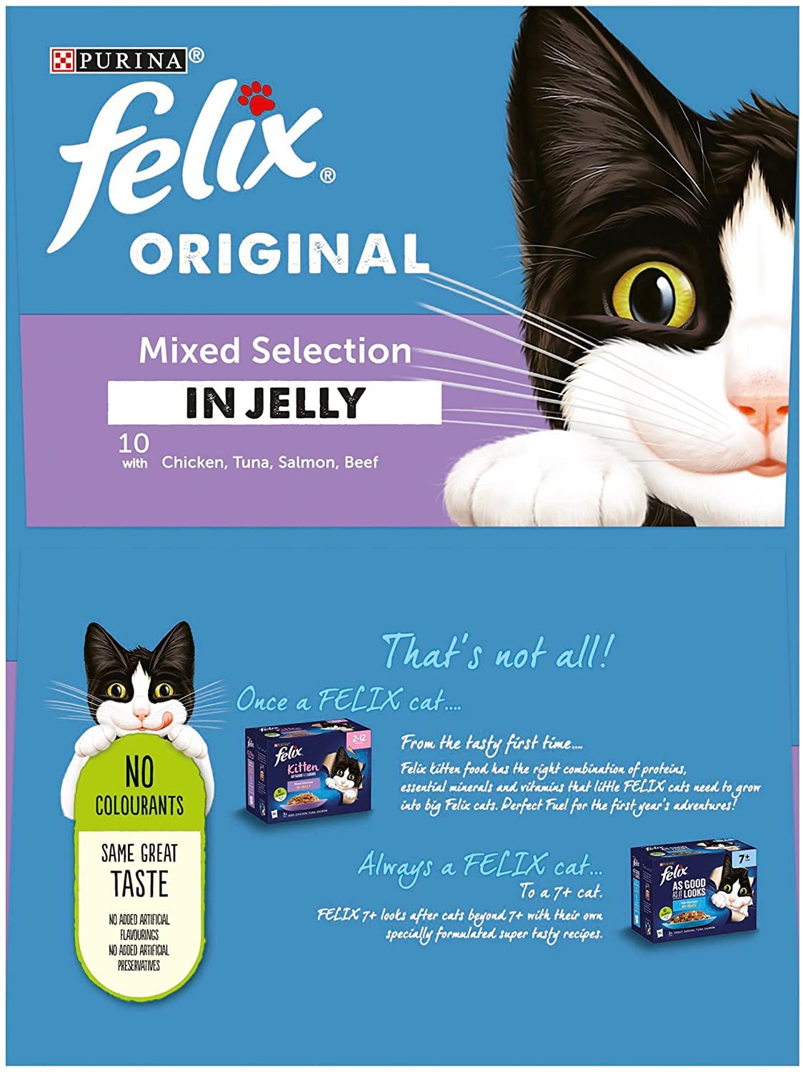 Buy Purina Felix Cat food 40x100g Pouch Jumbo Pack Mix Selection Cat