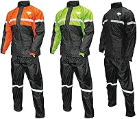 Vista 17 de Nelson Rigg Stormrider Rain Suit; 100% Waterproof, Pants and Jacket Included with Reflective Striping