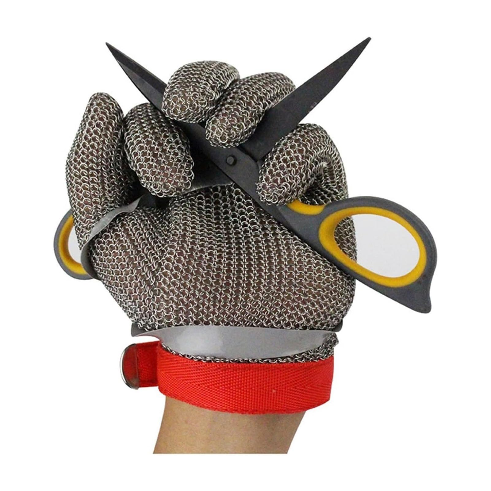 Safety Work Gloves Rękawice Odporne Na Przecięcie Ze Stali Nierdzewnej 316 Klasy Spożywczej, Rękawice Kolcze Do Obierania Ostryg, Filetowania Ryb, Użytku Kuchennego(2 pcs,L)