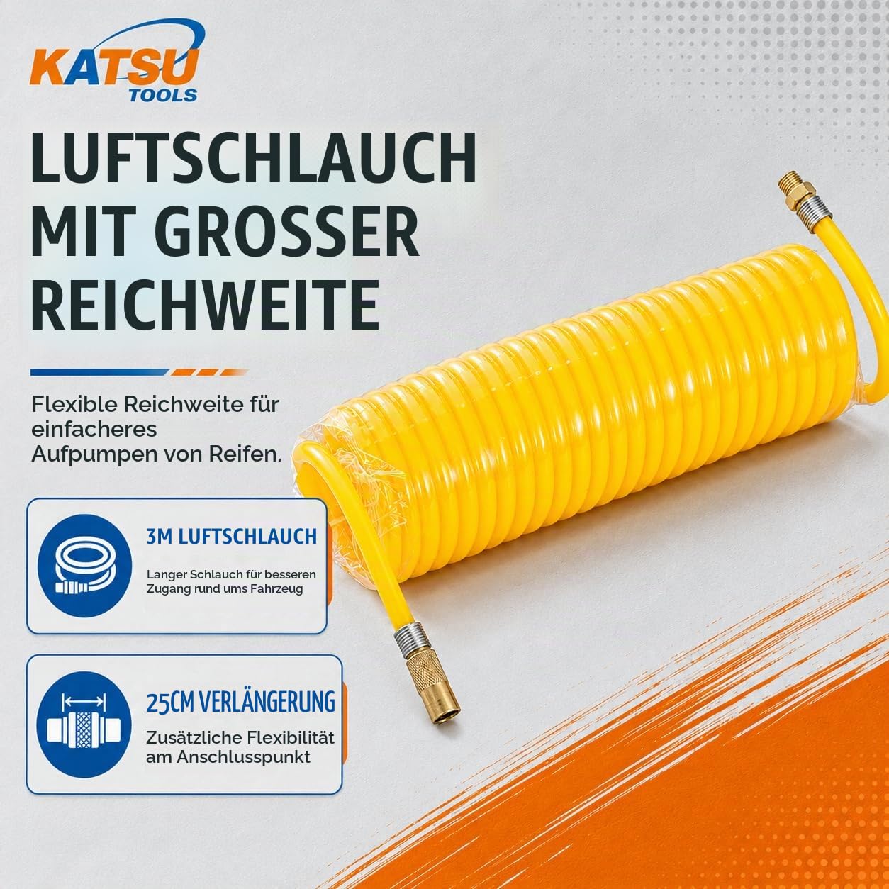 KATSU Auto Luftkompressor 12V 30Amp 150PSI Doppelzylinder 451717