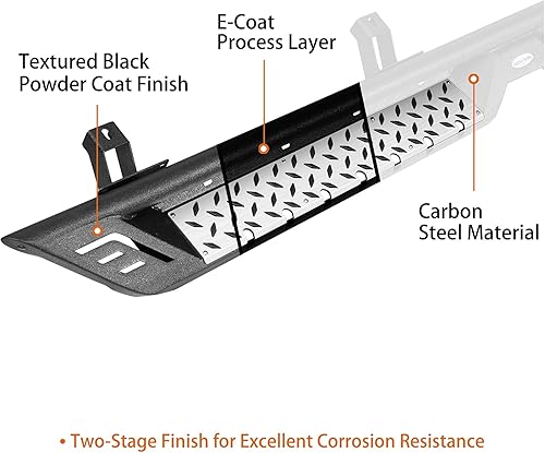 Vista 32 de u-Box Gladiator - Estribo tubular para Jeep JT Gladiator P/U 2020 2021 2022 2023 2024 2025