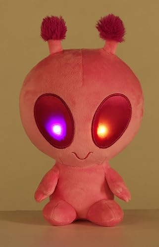 Miniatura 5 de Aurora Interstellar Galactic Cuties - Animal de peluche alienígena con luz solar - Compañeros cósmicos - Diversión iluminadora - Rosa 8 pulgadas