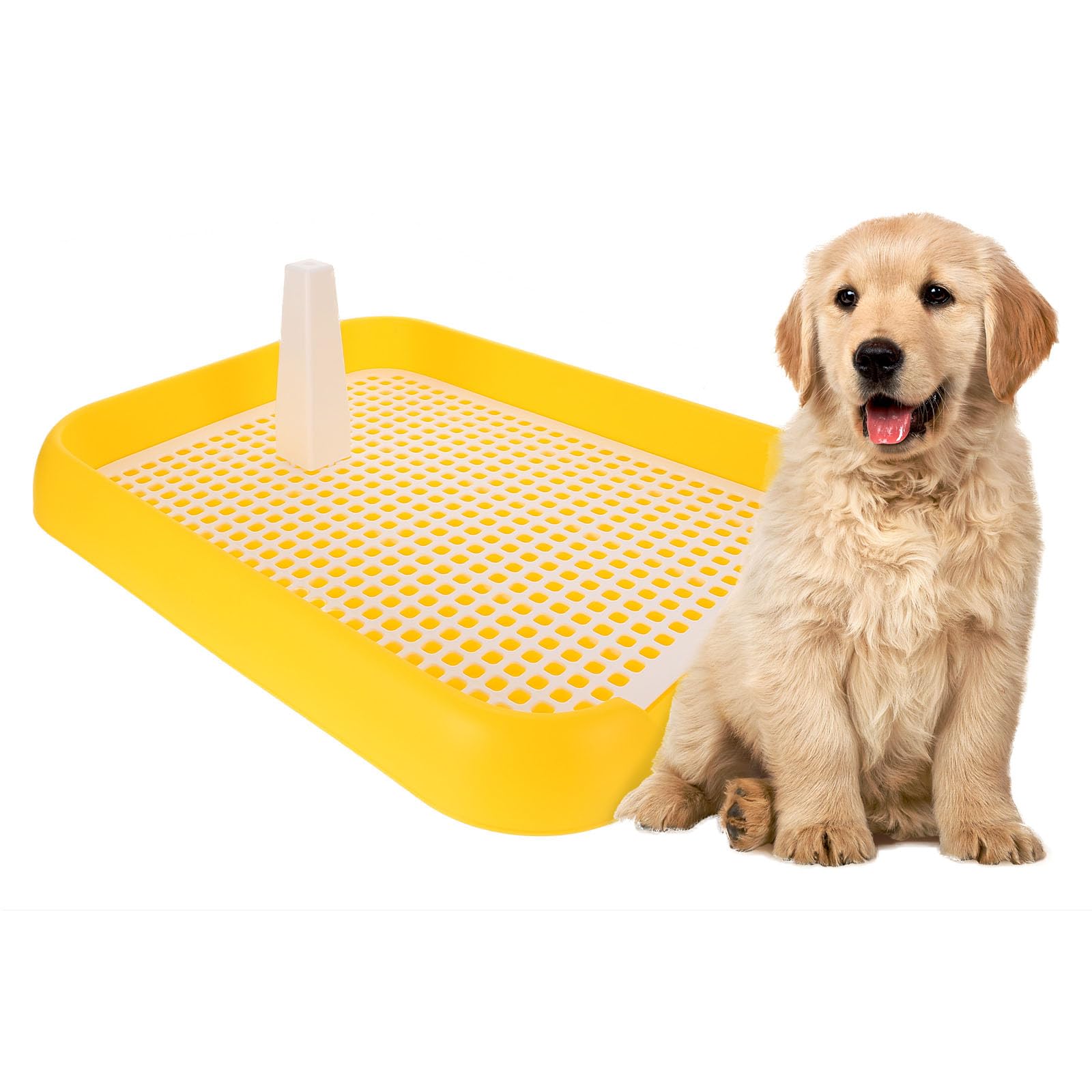 ULTECHNOVO Dog Toilet Pp Grid Design Indoor Use 17.71 X 14.05 X 1.96 in