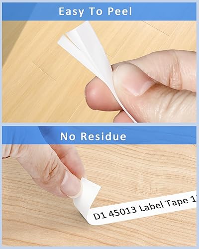 Miniatura 4 de Repuesto para rotuladora Dymo D1 45010 S0720500 D1 compatible con Dymo Labelmanager 160 recambios de cinta de 0.472 in 12 pulgada, 3 paquetes