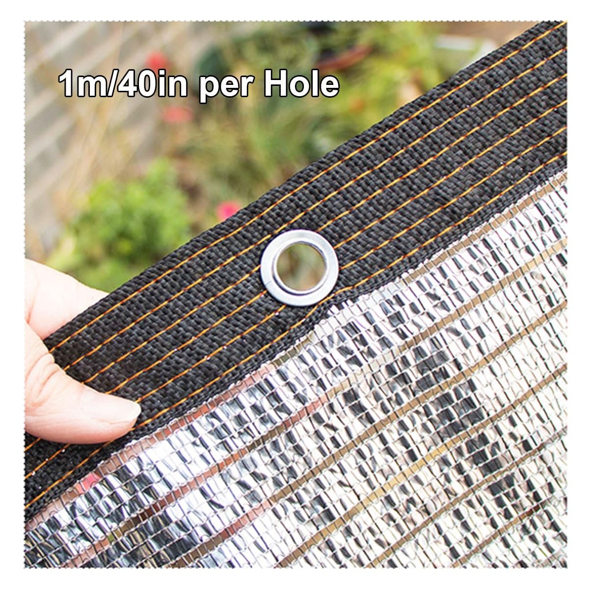 Sune Protect - Tela de aluminio 75% de protección solar de 4 x 9 m para invernadero, patio, planta, flor, pollo, cochera, cubierta de toldo para exteriores