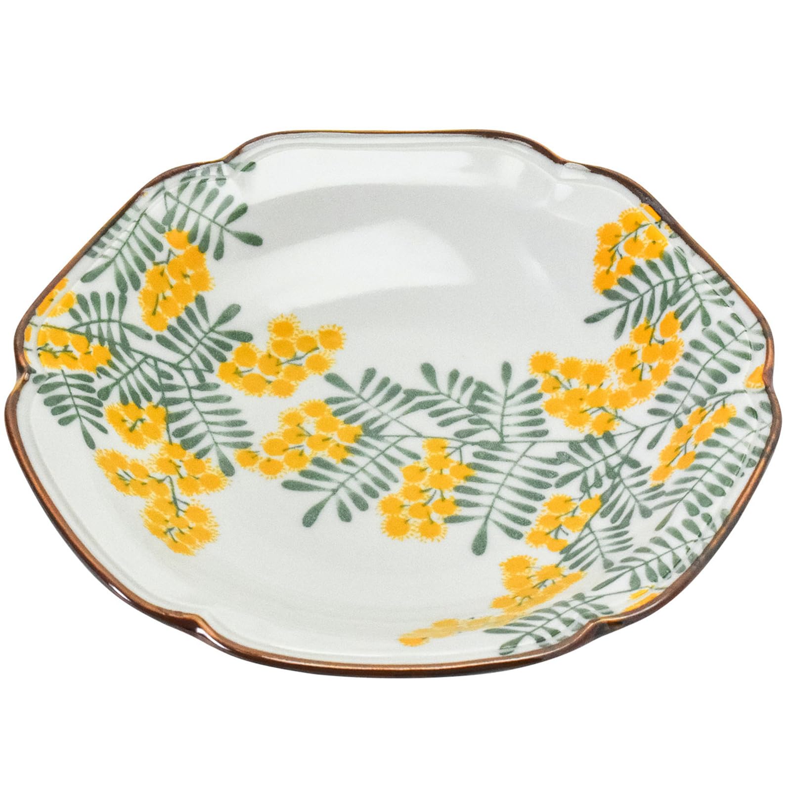 青と黄色の花模様 パスタ皿８枚セット Amazon｜aito製作所 「 ミモザ スタイル 」 カレー皿 パスタ皿 約22