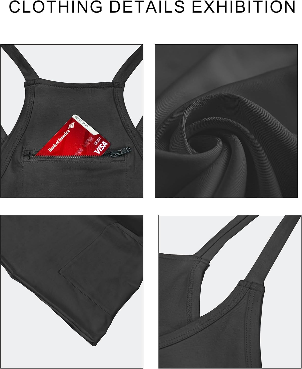 Womens Athletic Dress Hot Shot Mini Dress Built in Shorts Summer Workout Romper 2026 Trendy Outfit - Image 3