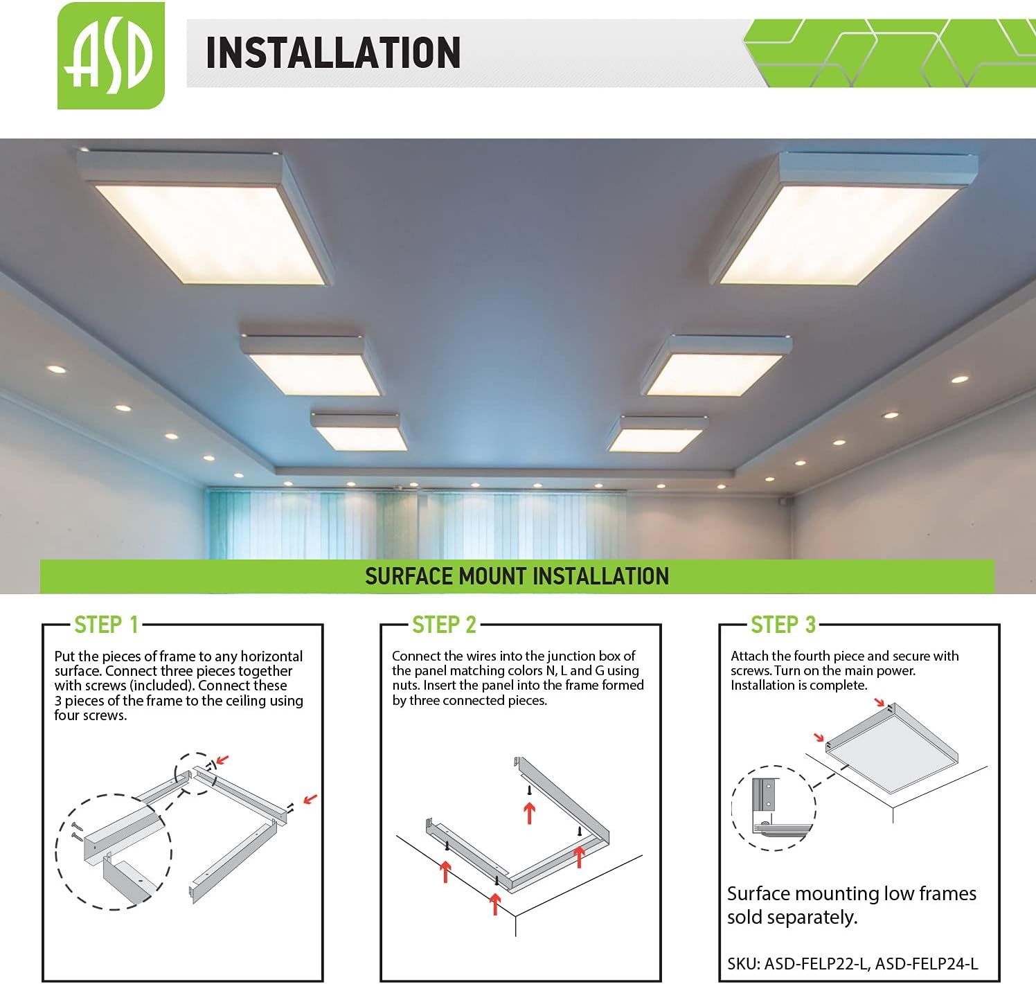 70% оƒƒ Evеrуthіng ASD 2x2 LED Flat Panel Light 4000K (Bright White) with Emergency Battery 27W=70W Eq. 3085 Lm Dimmable Edge Lit Panel 120-277V Drop Ceiling Fixture Indoor Commercial cULus Listed DLC Certified, 2 Pack Onе-Dау Sаlе: Uр tо 80% оƒƒ ASD 2x2 LED Flat Panel Light 4000K (Bright White) with Emergency Battery 27W=70W Eq. 3085 Lm Dimmable Edge Lit Panel 120-277V Drop Ceiling Fixture Indoor Commercial cULus Listed DLC Certified, 2 Pack
