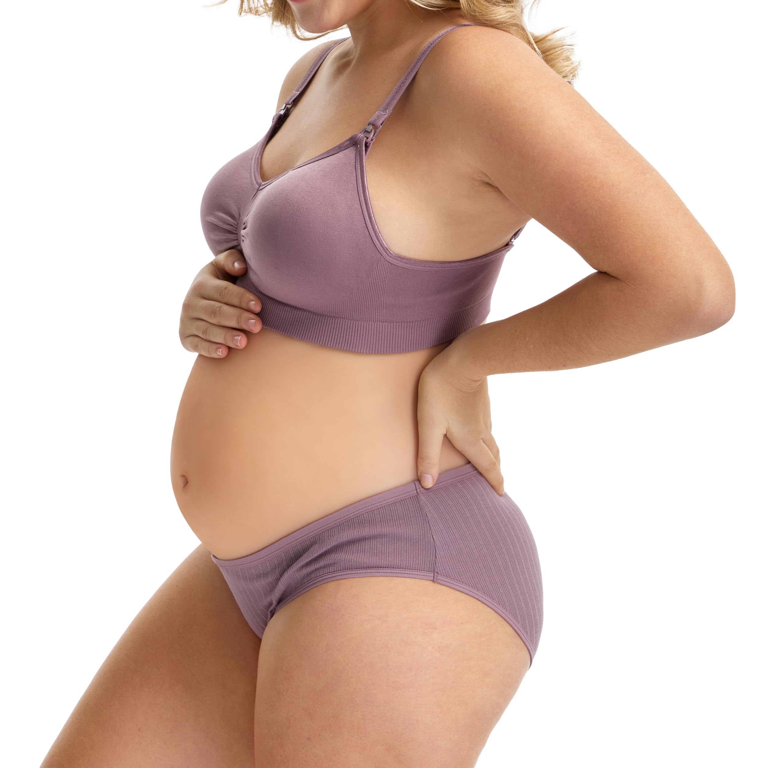 HBselect 6er Unterhosen für Schwangere Umstandsmode Hösschen Damen Unterwäsche aus Baumwolle Schwangerschaft Postpartum Slip
