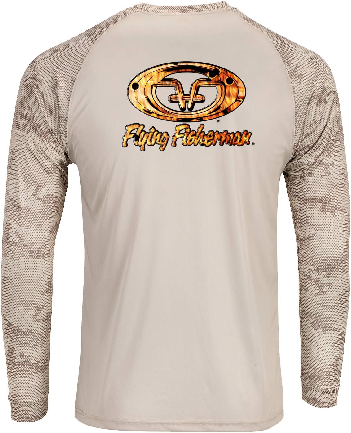 Flying Fisherman Redfish Skin Long Sleeve Performance T-Shirt for Fishing and Outdoor Sports, UPF 50+ Sun Protection