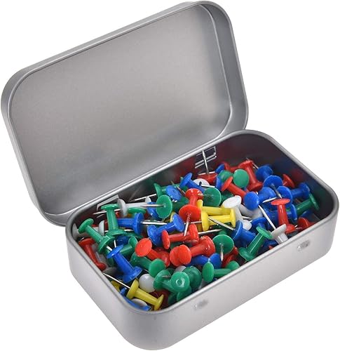 Miniatura 5 de Aybloom Latas rectangulares de metal vacías con bisagras  Paquete de 40 mini recipientes portátiles plateados kit de almacenamiento pequeño y