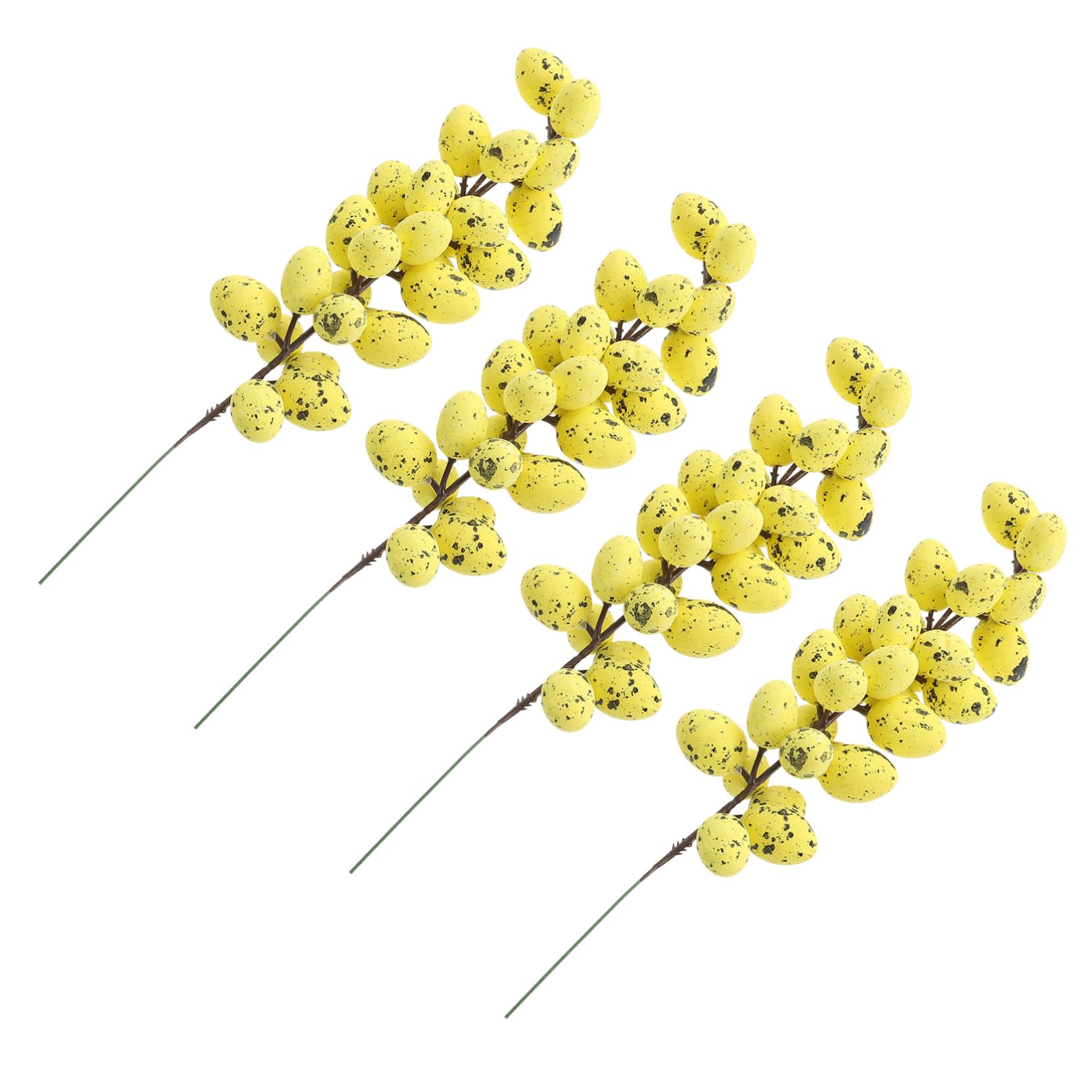 STOBAZA 4pcs Easter Egg Skewers Easter Branch Decors Easter Eggs Adornment Artificial Egg Ornament Party Prop Fake Easter Egg Decor Artificial Branch Decor Easter Egg Adornment