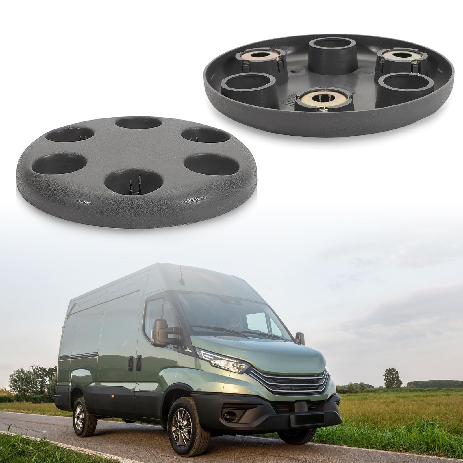 Set di 2 coprimozzo coprimozzo di ricambio per Daily 1989-2013 93824452
