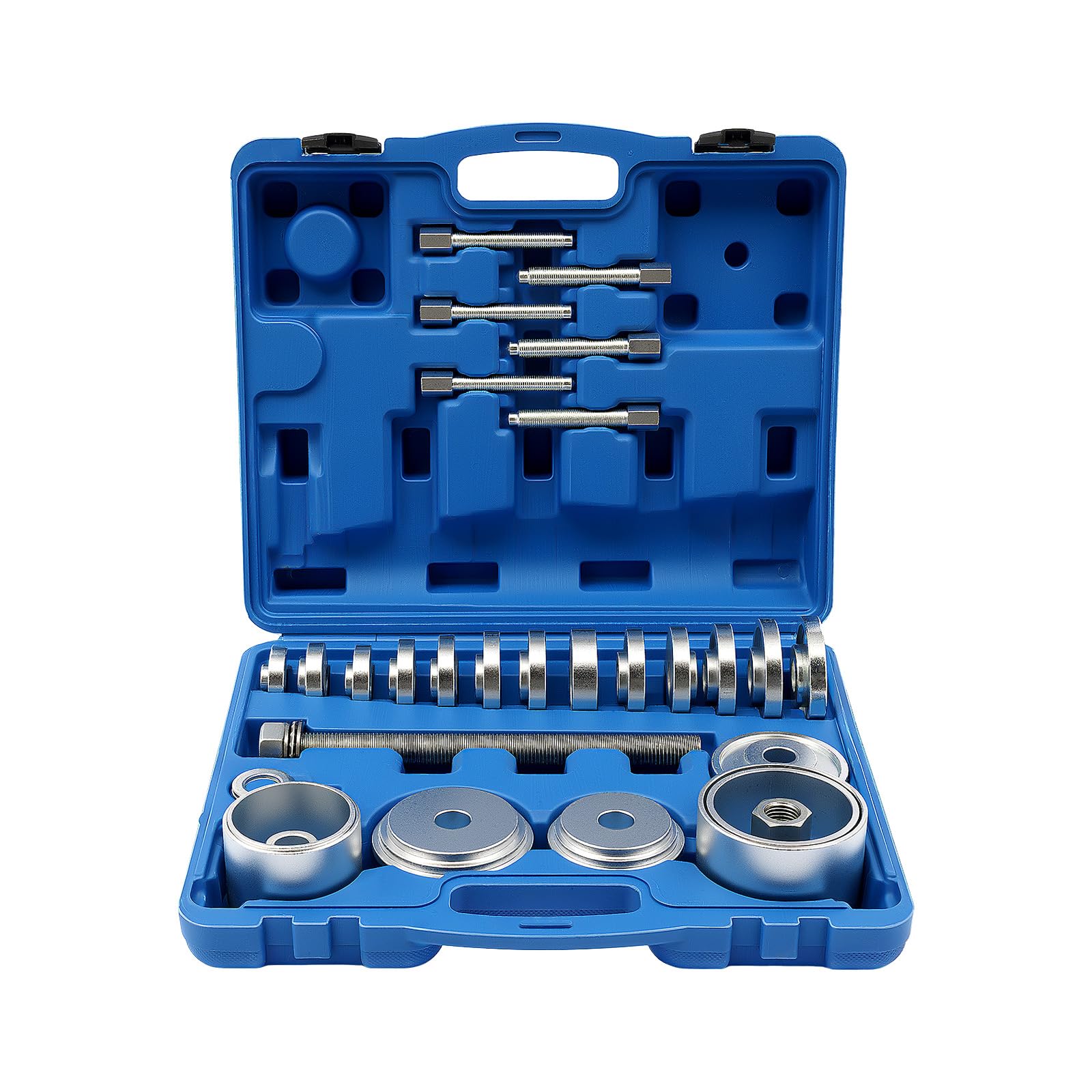 Set di attrezzi per cuscinetti ruota, 31 pezzi, universale, montaggio manuale in acciaio al carbonio galvanizzato con valigetta in plastica