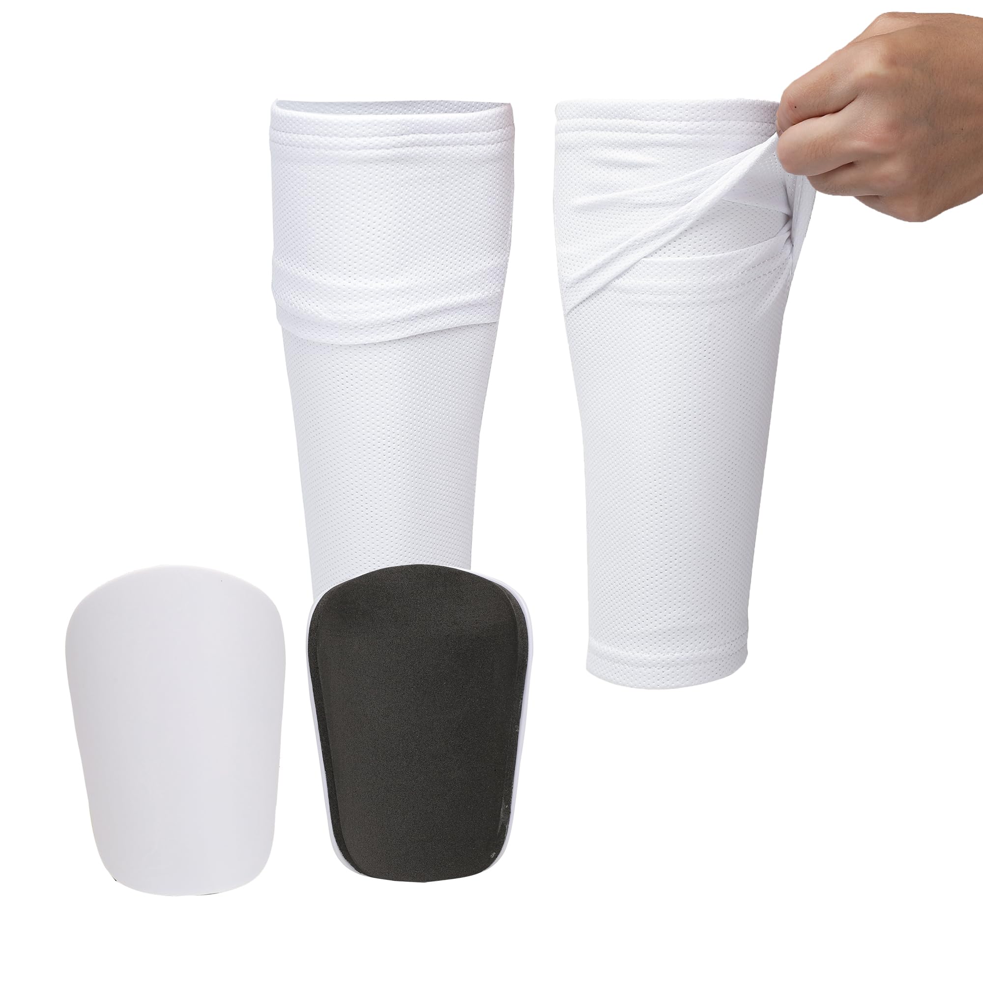 Pinellia Soccer Shin Guards for Kids and Adults,Men Women Shin Guards Sets with Sleeve & Pads,Football Gear for Age 4-6 8-10 10-12