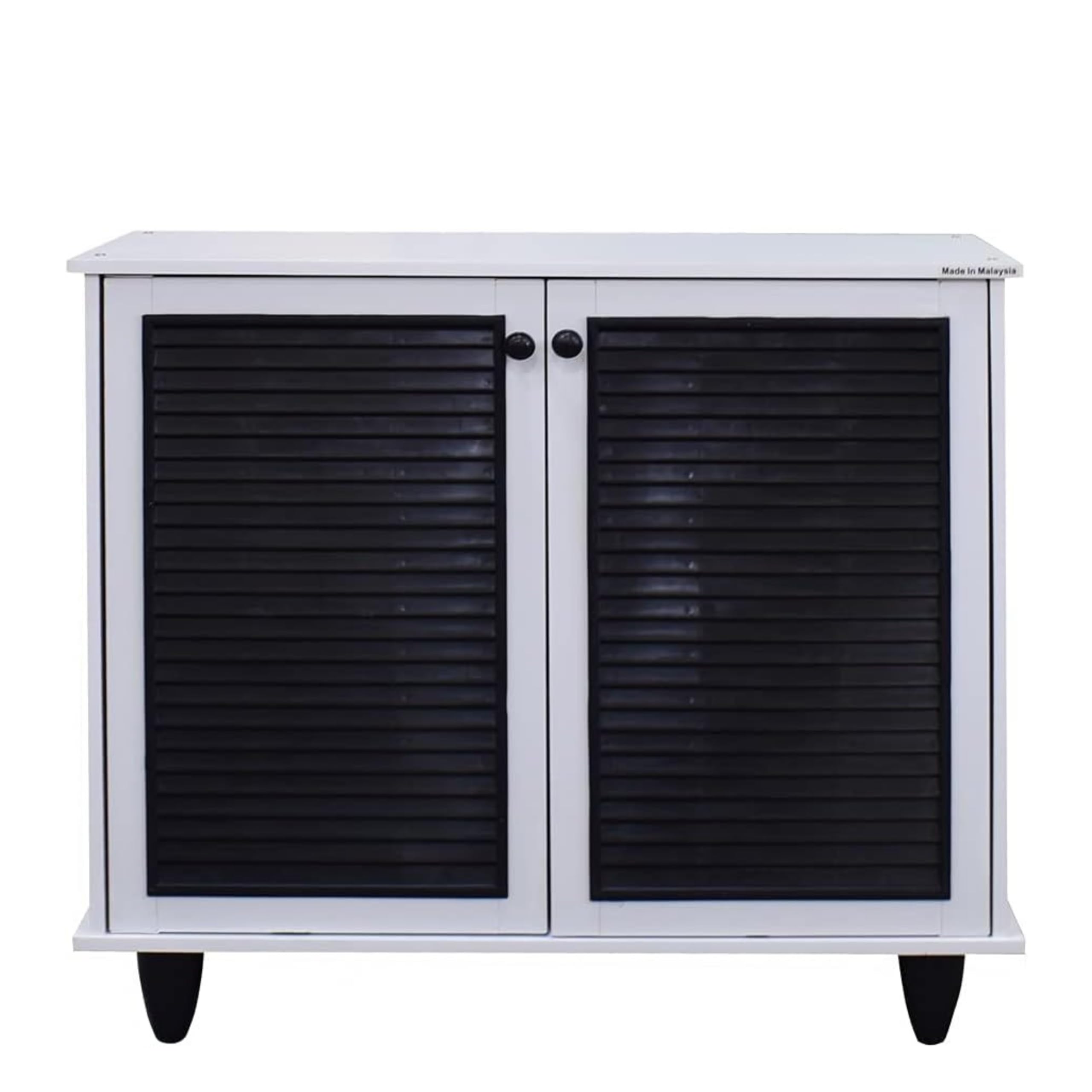 WT-EASYCARE Wooden Shoe Cabinet, White – Spacious Storage, Vented Design for Odor-Free Airflow, Extra Top Shelf, Magnetic Door Stops for Quiet Closing – Perfect for Entryways, Bedrooms & Living Rooms