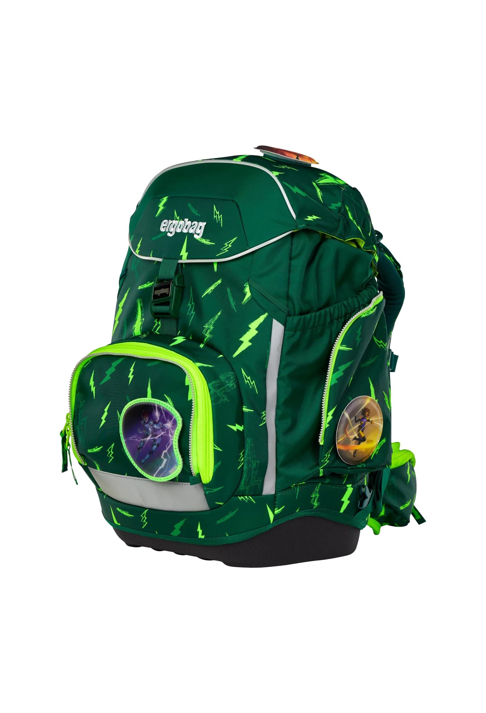 ergobag Schulranzen-Set Pack Set Bärtastisch - Grün
