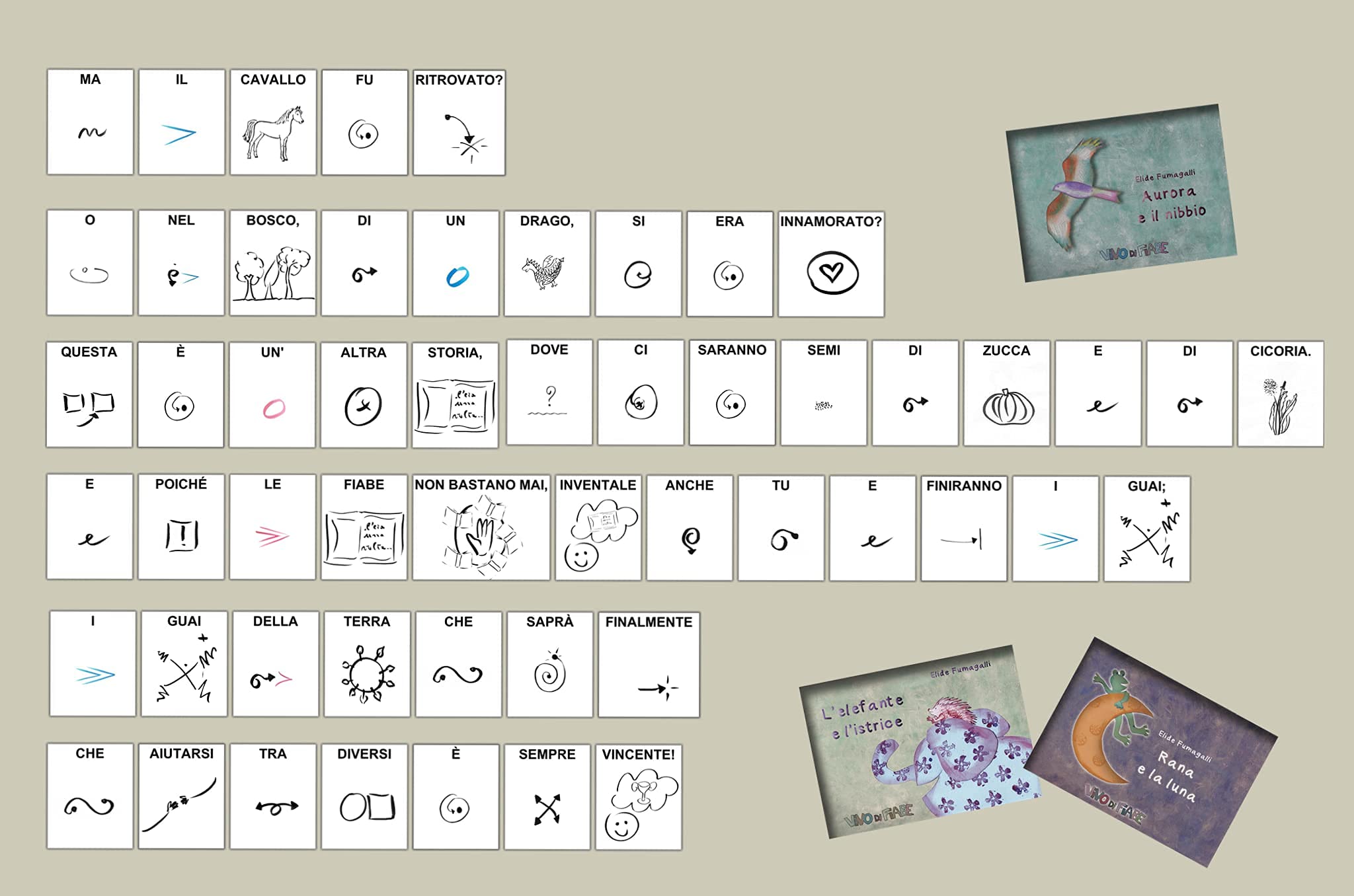 Il kamishibook con sette FiabElide. Testo in simboli. Kamishibai. Ediz. illustrata. Con audiolibro