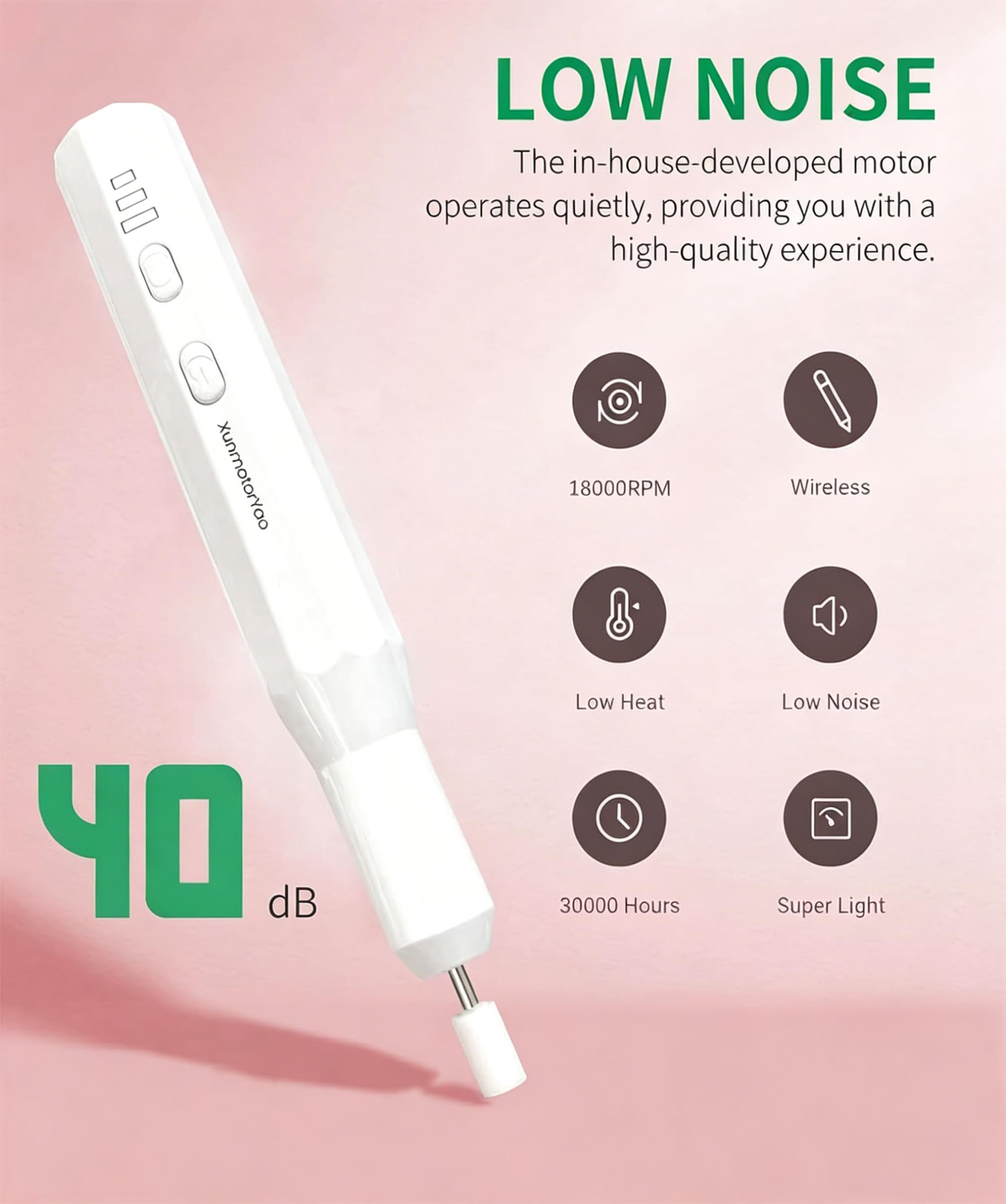 Fresa per Unghie Professionale Manicure Elettrico e Pedicure Set Lima Unghie Elettrica Trapano Chiodo per Casa e Salone con Set Strumenti di Lucidatura,Bianco