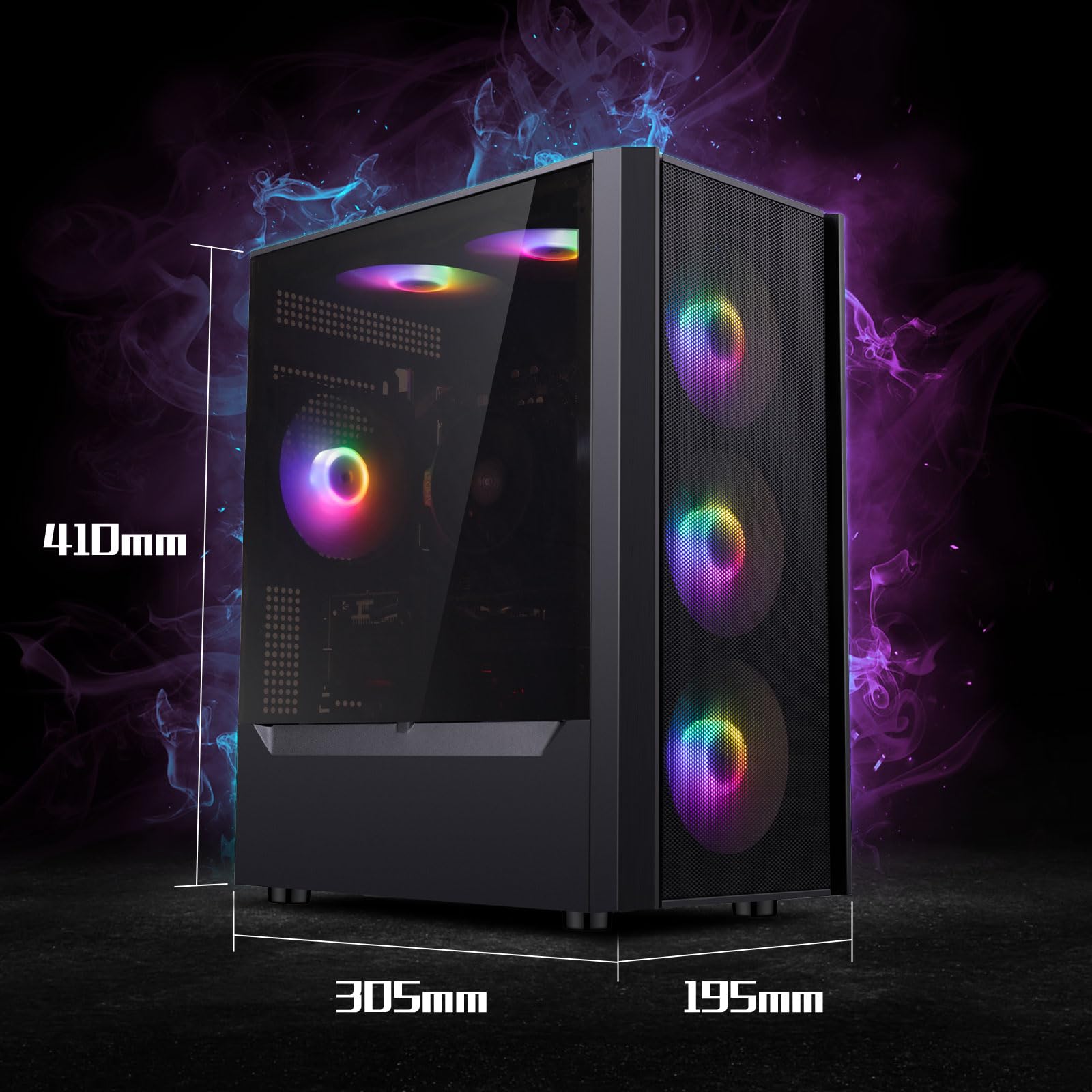 ゲーミングデスクトップPC iiyama PC LEVEL-M5A6-R75F-RLX-ZETA DIVISION [RGB Build] | パソコン