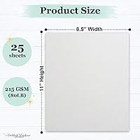 Vista 2 de Cardstock Warehouse Foundations Barely Gray - 8.5 x 11 pulgadas, 80 libras, 7.58 oz/m², papel de cartulina 100% reciclado, 25 hojas
