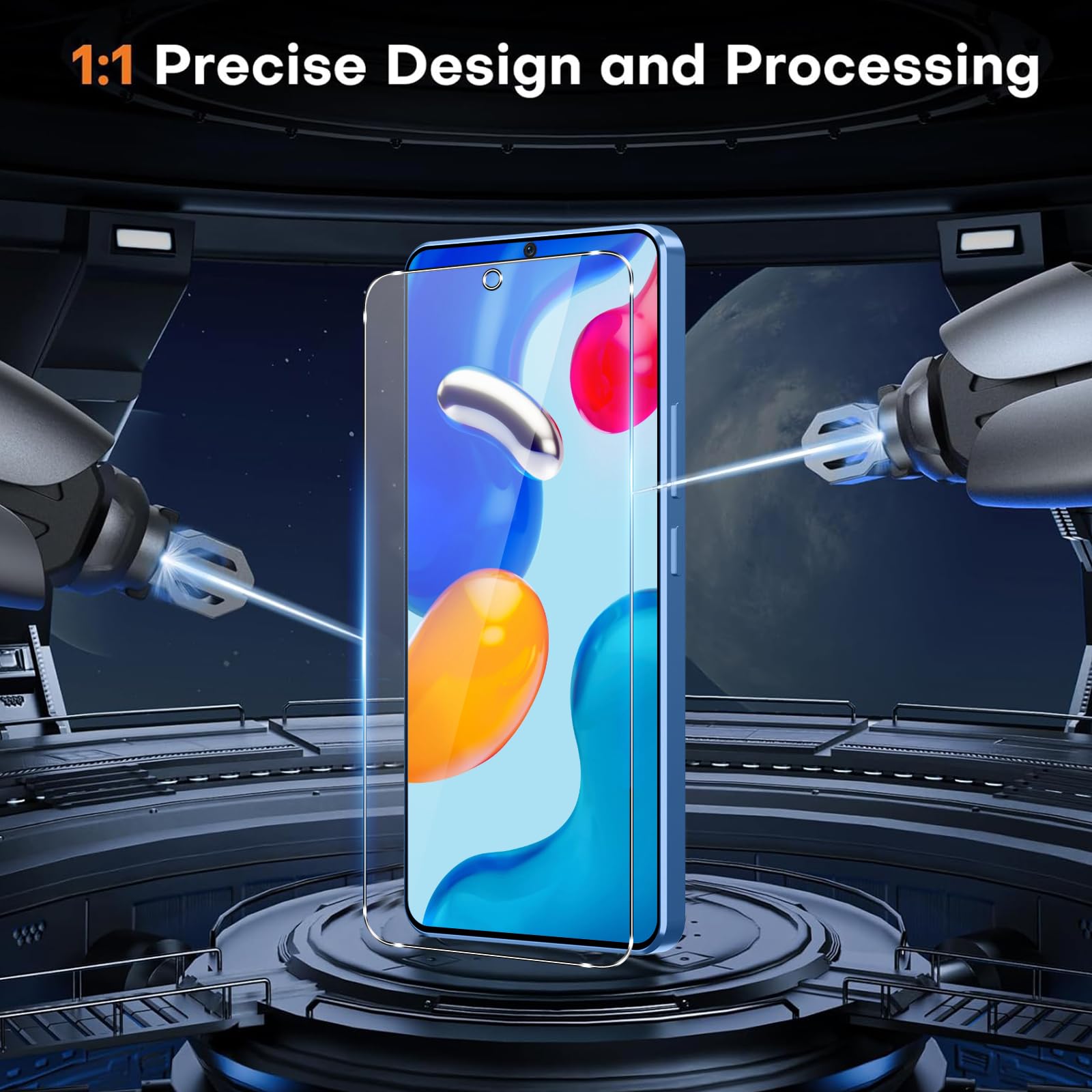 Coiwxmoi 2 Pezzi Vetro Temperato per Xiaomi Redmi Note 11/Note 11S, Pellicola Protettiva Durezza 9H Anti-Graffio Anti-impronte Senza Bolle HD Trasparente Vetrino Schermo Protezione per Redmi Note 11