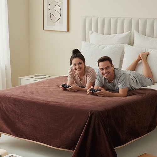 Miniatura 18 de Mantas Impermeables para Perros, Manta para Mascotas de 50"x60", Protector Suave y Esponjoso para Sofá y Cama de Carro, Manta Reversible de Vellón