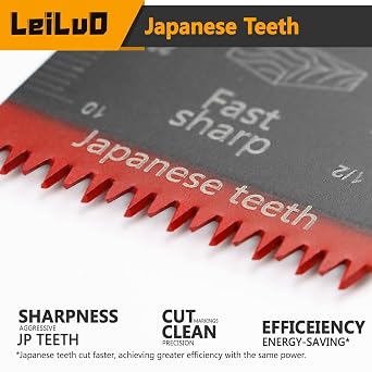 LEILUO 50Pcs Titanium Multi Tool Blades, Multitool Blade Set Bag
