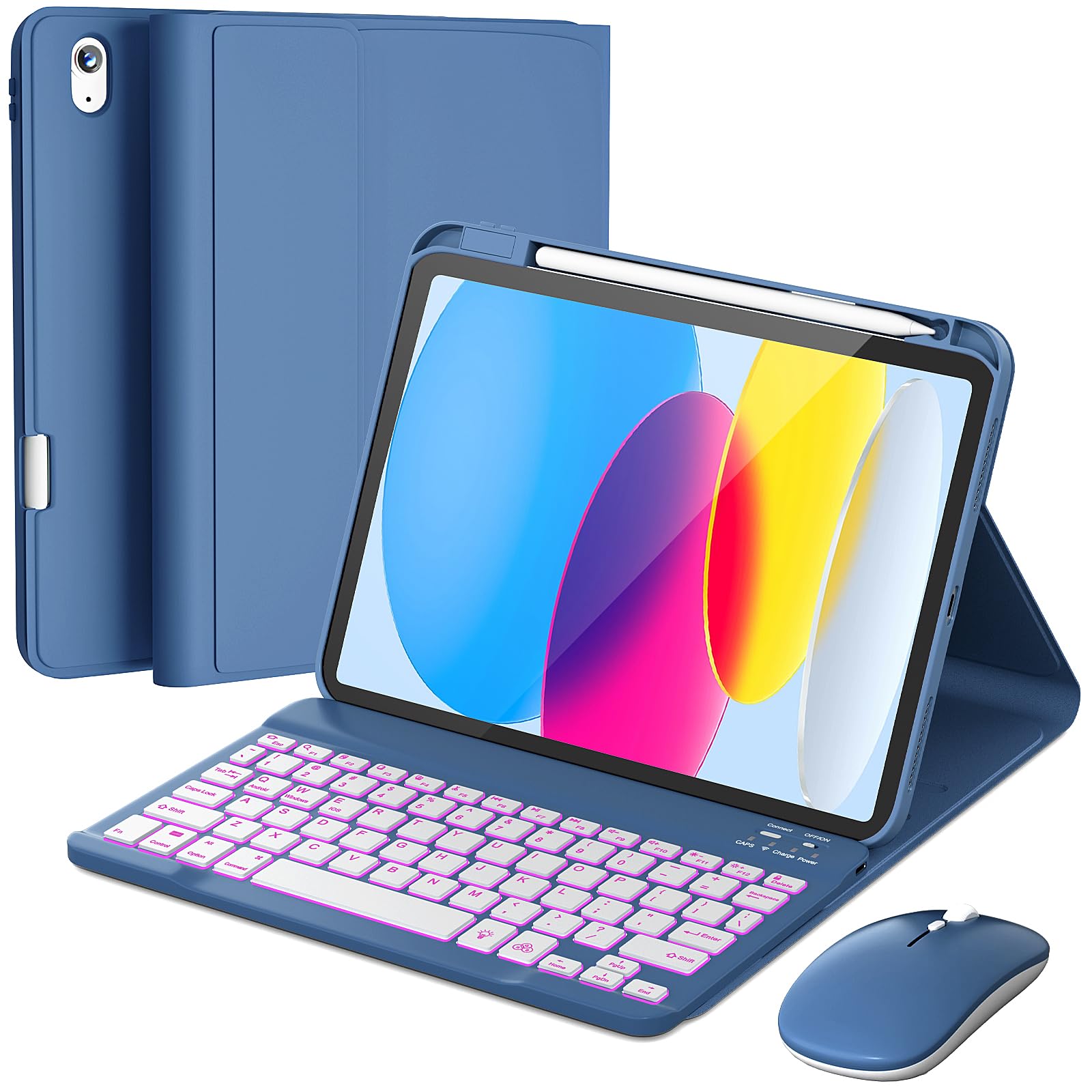 RAYMCRAFT for iPad 11th (A16)/10th Generation Keyboard Case &amp; Mouse Combo
