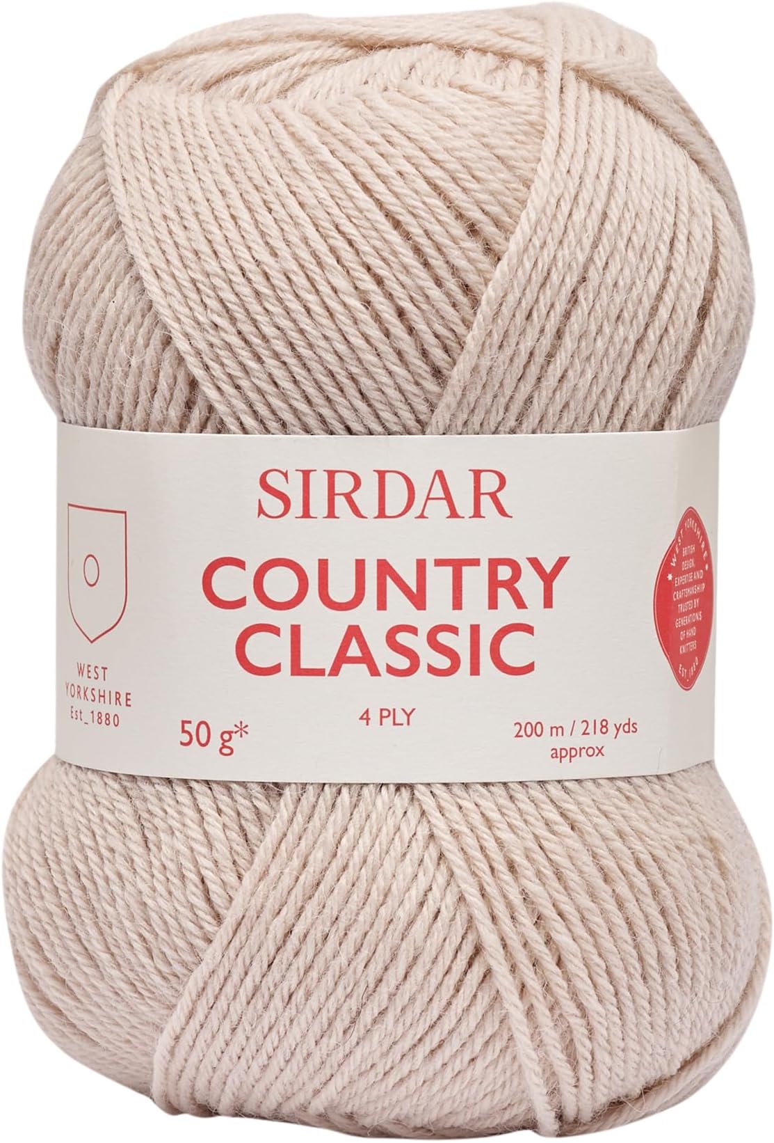 Sirdar Country Classic 4 Ply, Oat Beige (951), 50g
