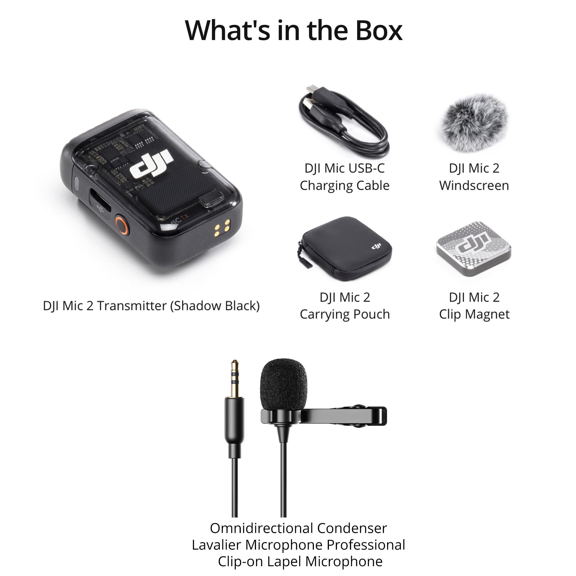 Amazon.com : DJI Mic 2 Transmitter (Platinum White