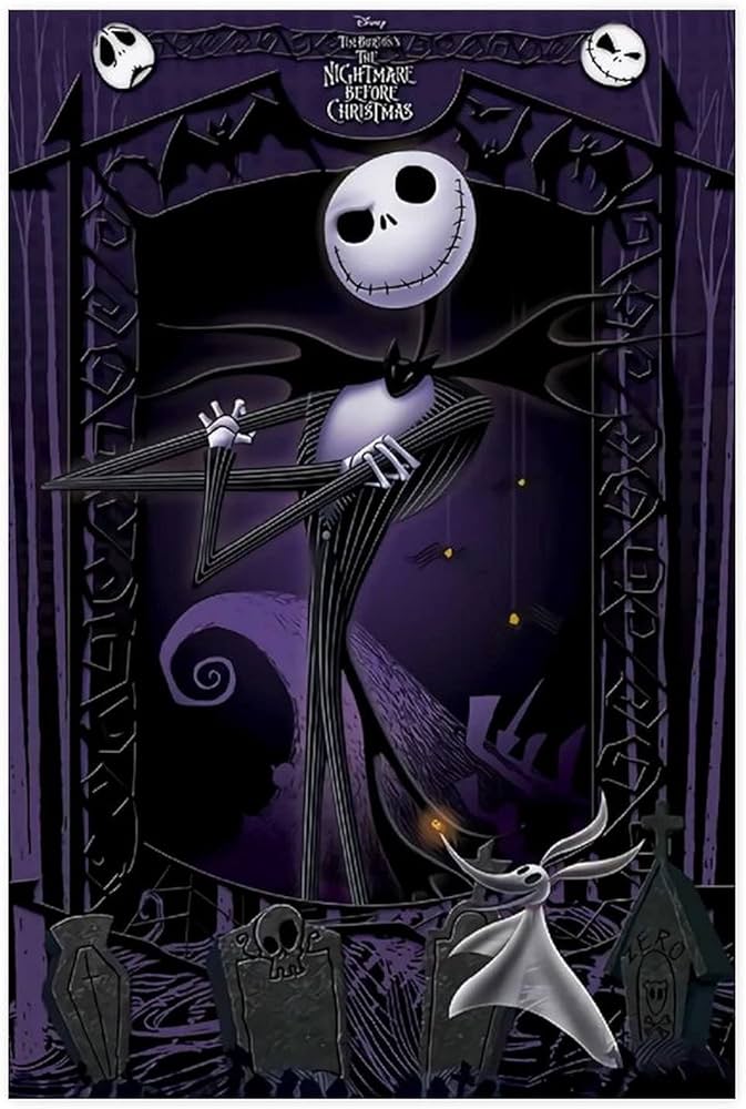 Amazon.co.jp: 面白いアニメポスターナイトメアビフォアクリスマス