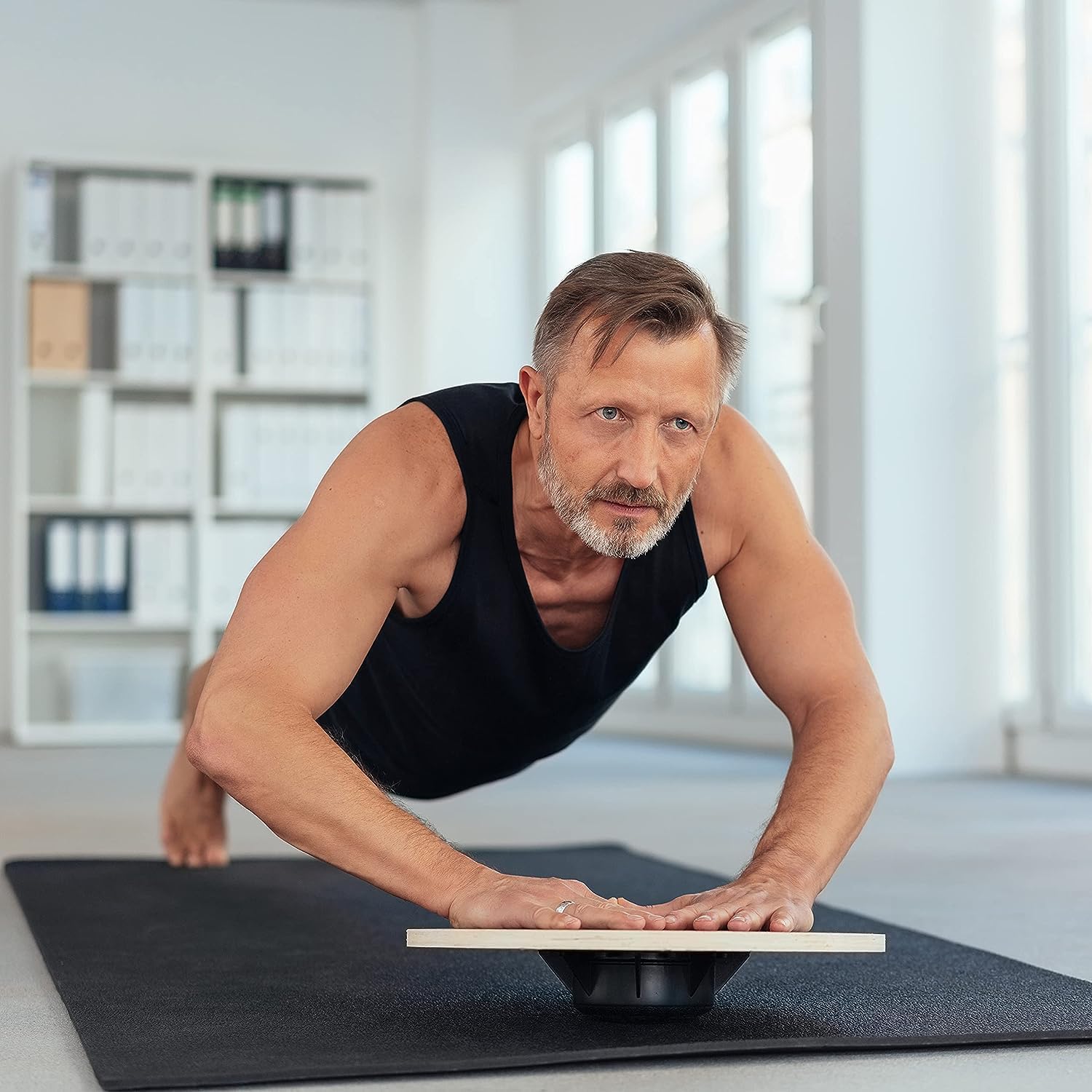 BILDER - Step e Balance Board 2 in 1 per Allenamento Aerobico e di Equilibro, Stepper Fitness