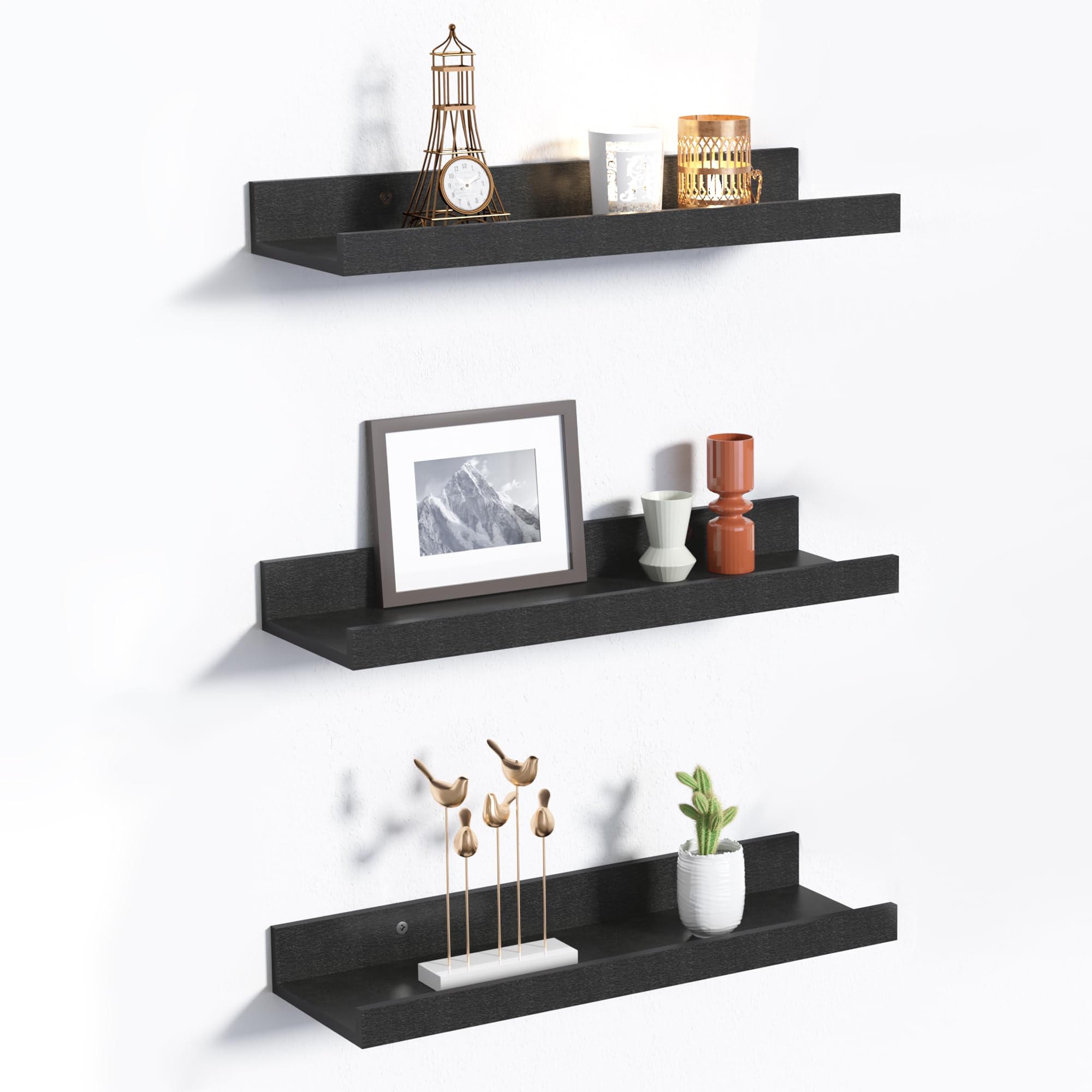 upsimples Wall Shelf White Floating Nail