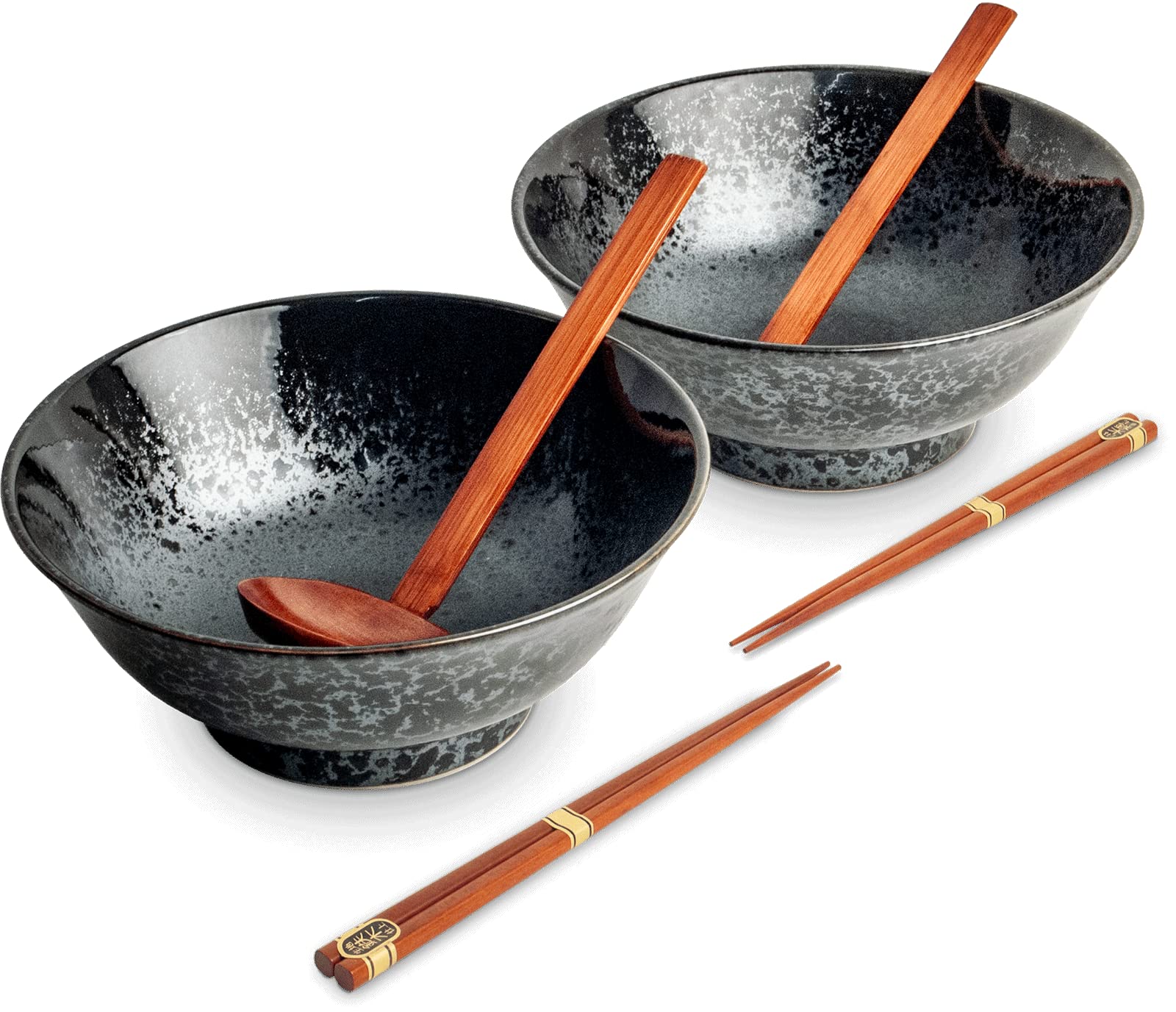 EDO JAPAN - KOGE FENSTER BOWL SET/6 2PERS O/22CM|H9CM