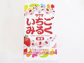 Amazon | ミニ線香 いちごみるく 約50g いちごミルクキャンディの香り