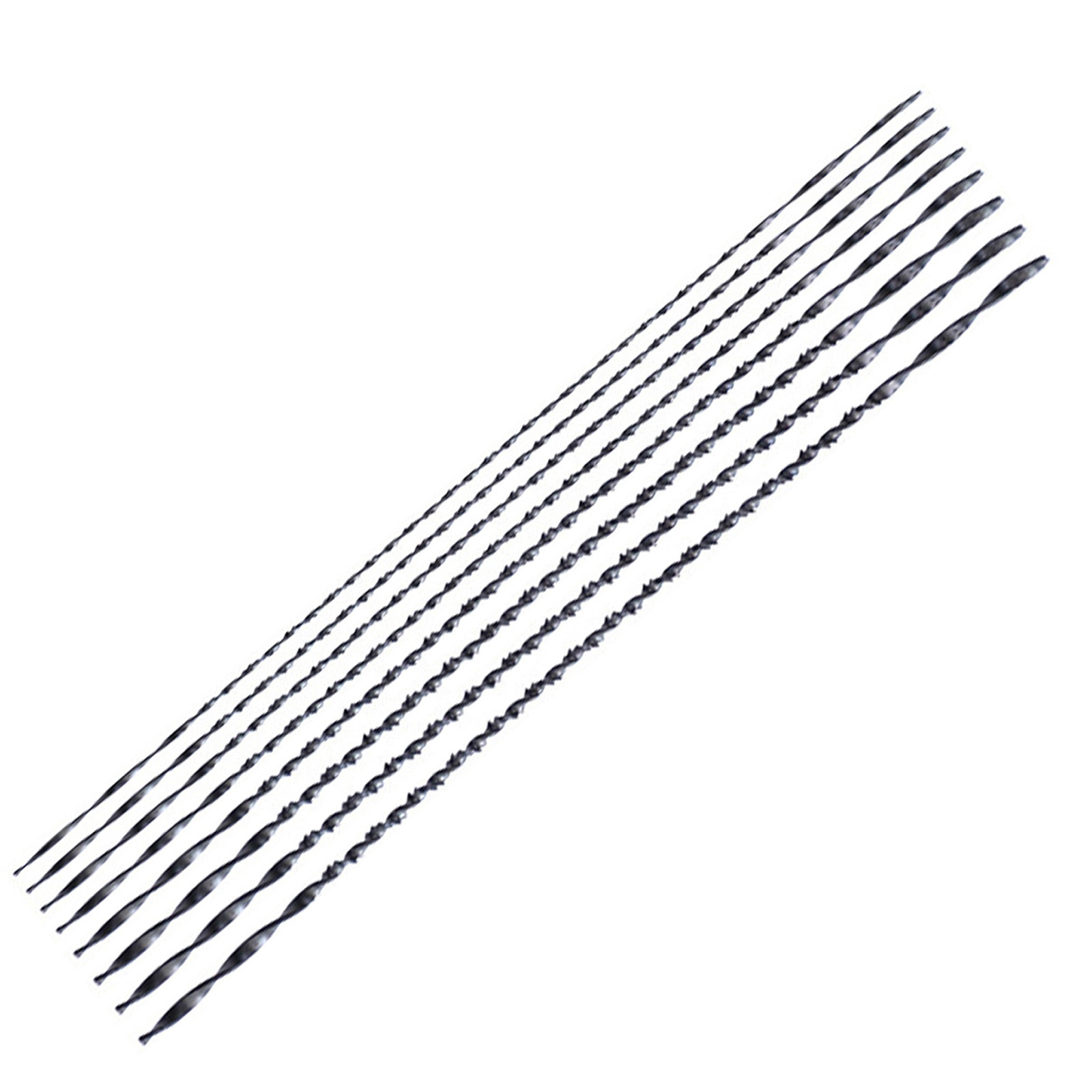 Image of 8 Piece Precision Spiral Jewelry Saw Blades Kit(#1 - #8),5 inch Spiral Scroll Saw Blades Pinless,Assorted Coping Saw Blades for Wood,Metal,Plastic Cutting,Jewelry Making,Woodworking,Crafts