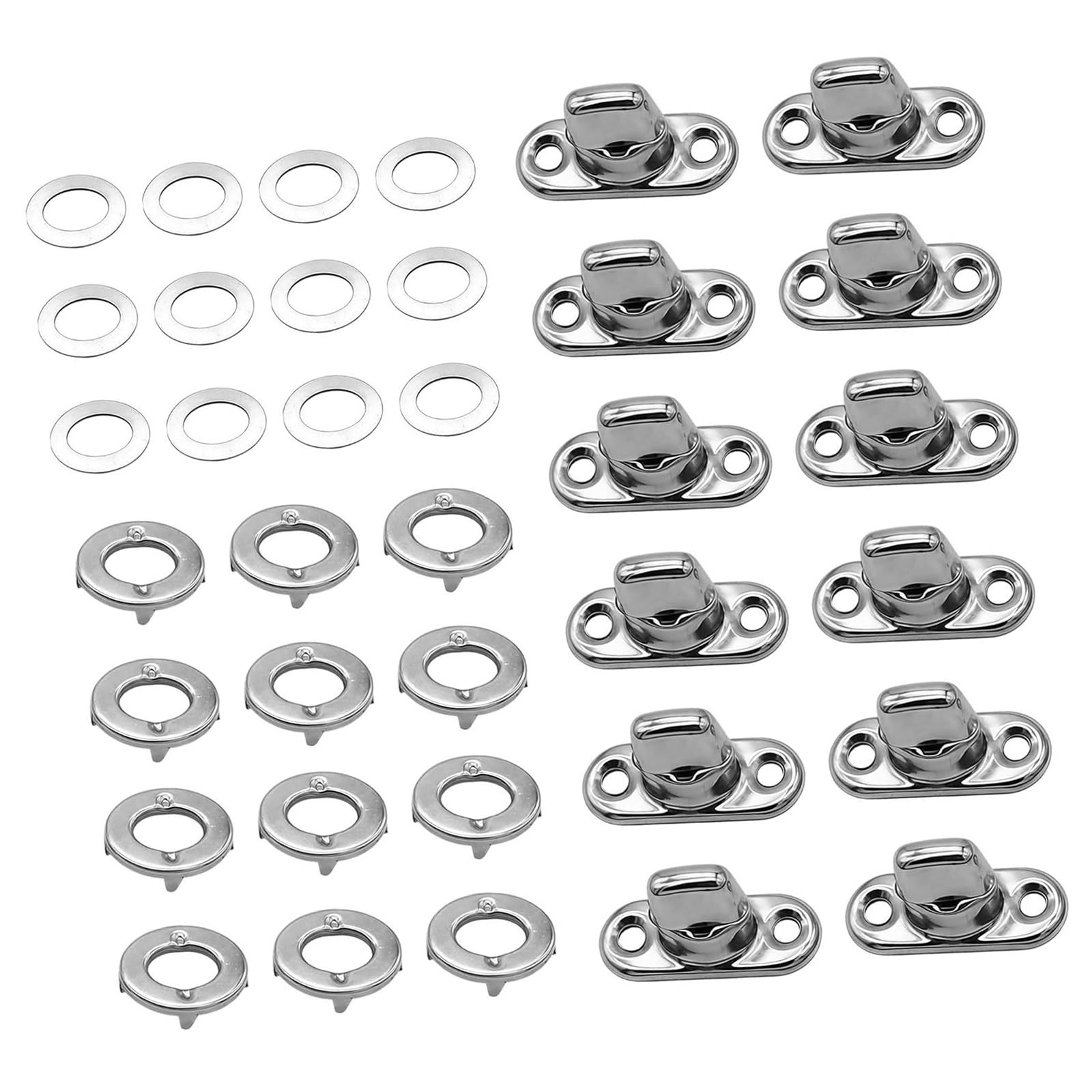Tsophreniq 12Pcs Heavy Duty Alloy Bag Fasteners Closure Set Anti Theft Metal Bag Buckles Clasps Replacement for Luggage Hardware Anti Theft