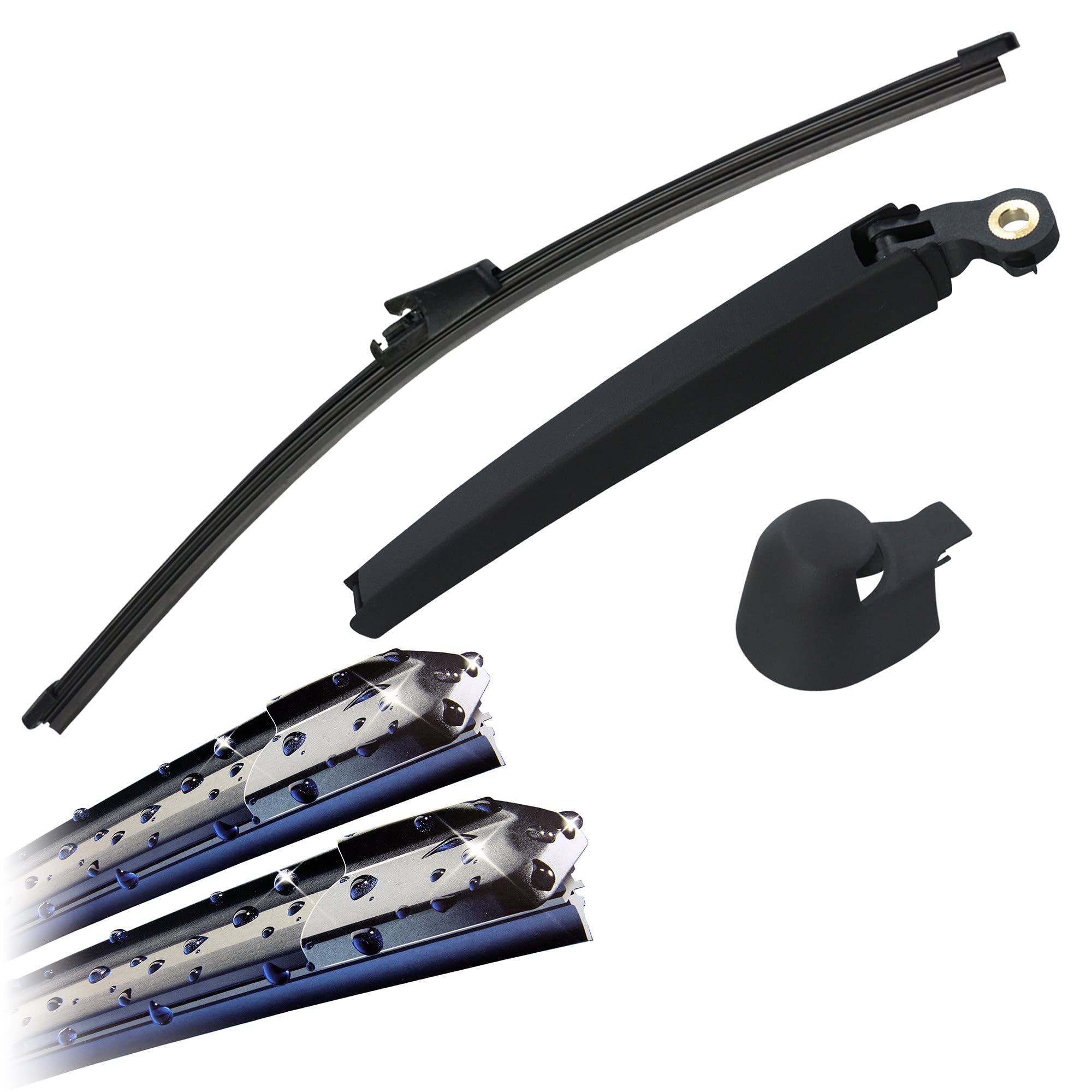 4x ammortizzatori GAS + KIT DI PROTEZIONE ANTERIORE + POSTERIORE PER BMW | Compatibile con: VW GOLF V