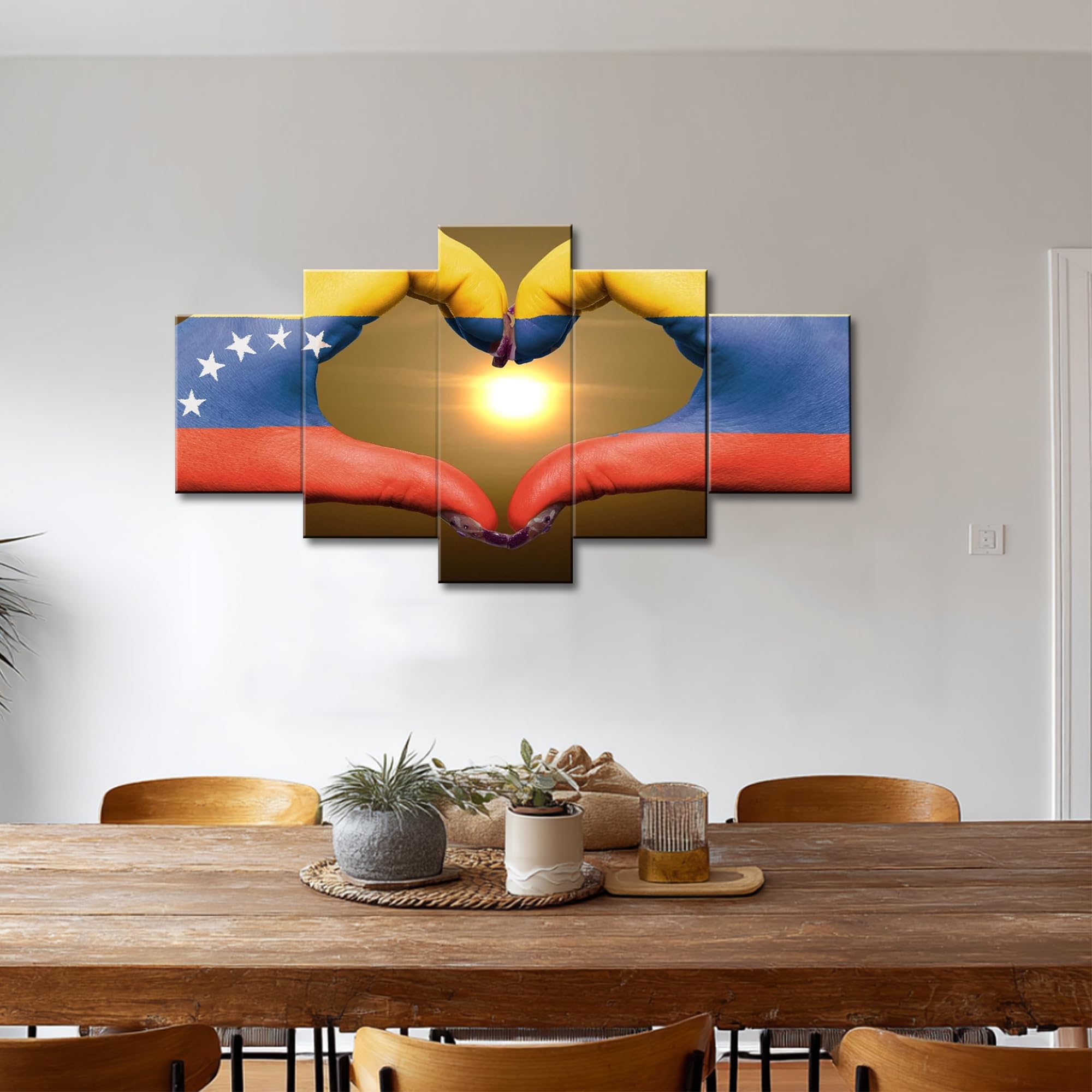 Amazon.co.jp: ARNLRDYA 愛のジェスチャーハート ウォールアート