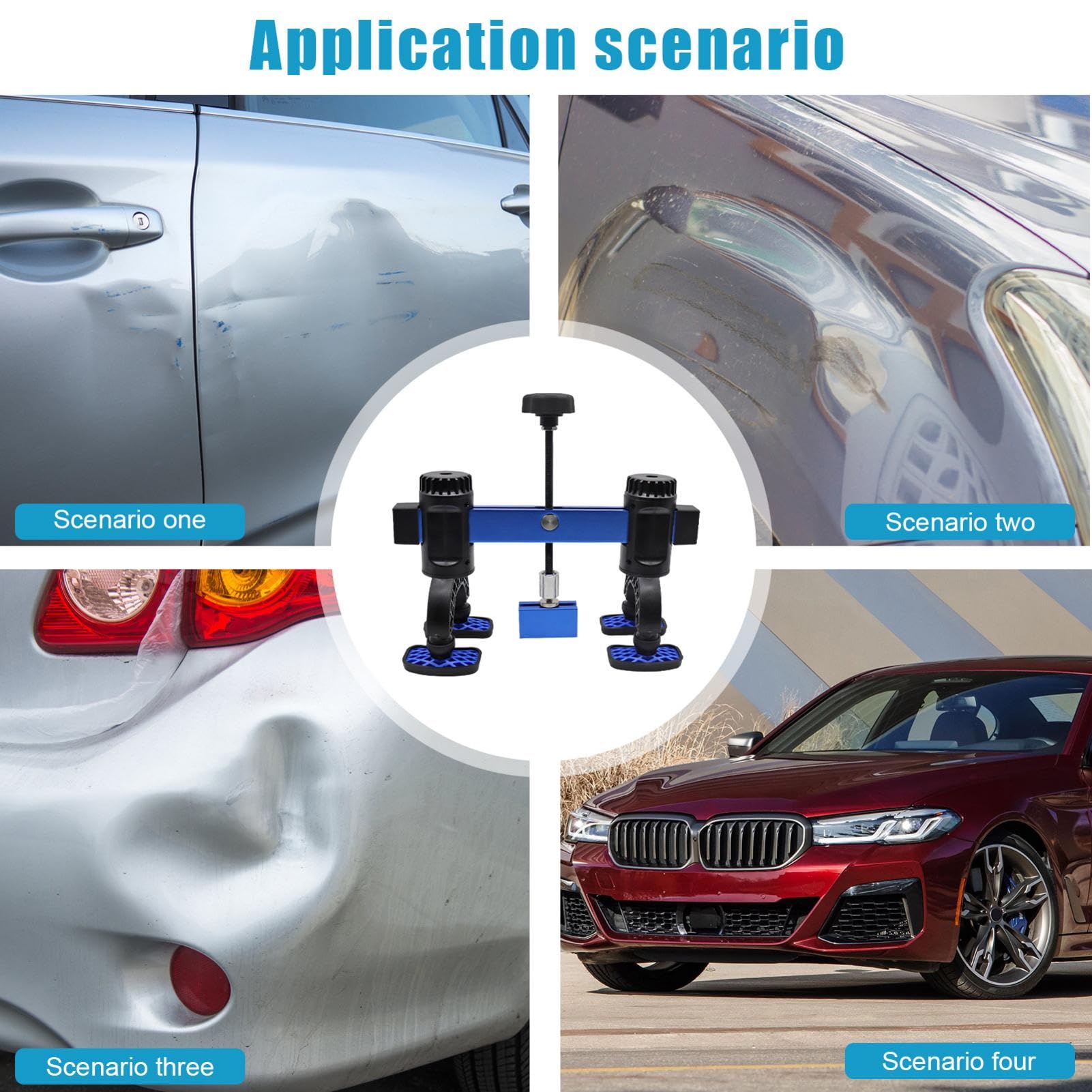 Outil de réparation de Bosses de Voiture, Ventouse de débosselage Automobile, extracteur de Bosses pour réfrigérateur, extracteur de Bosses de Voiture, extracteur de Bosses Rotatif, extracteur de | Automobile, extracteur de Bosses pour réfrigérateur, extr