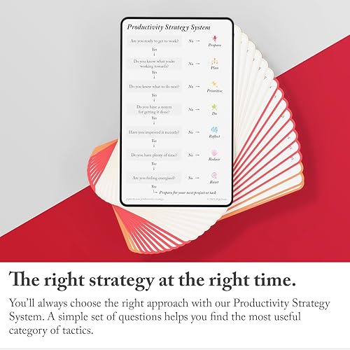Miniatura 5 de Pip Decks Tácticas de productividad mazo oficial de 54 cartas para mejorar el enfoque, vencer la dilación y hacer las cosas