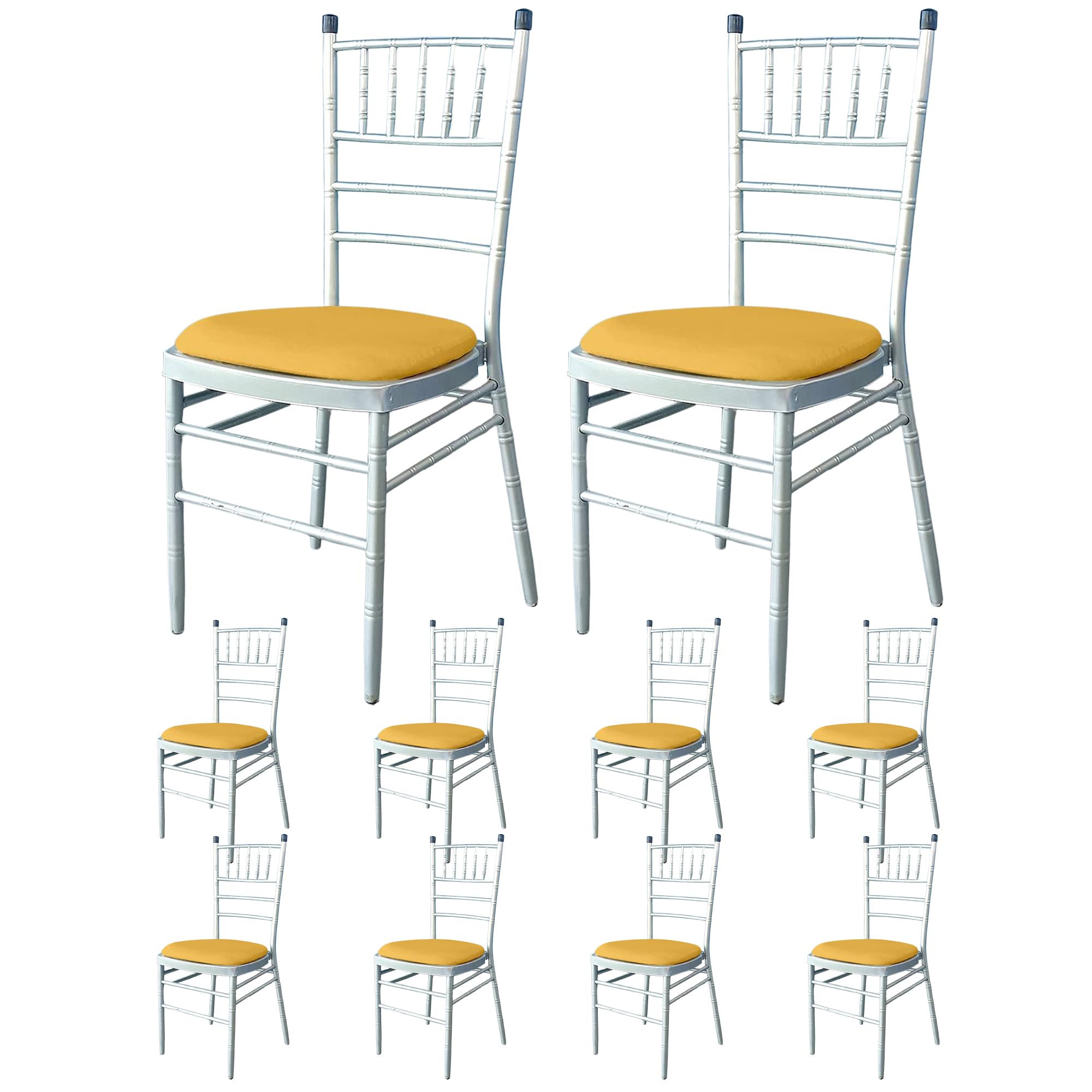 Housses de chaise extensibles en élasthanne dorées T Shop x50